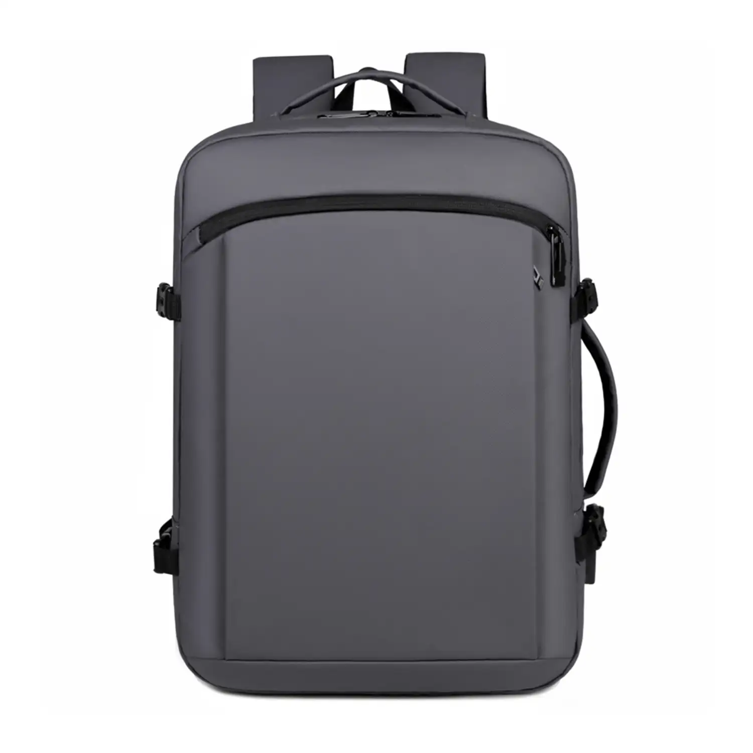Mochila de viaje con gran resistencia y conexión usb. Impermeable, acolchada y ventilada. Asa para trolley