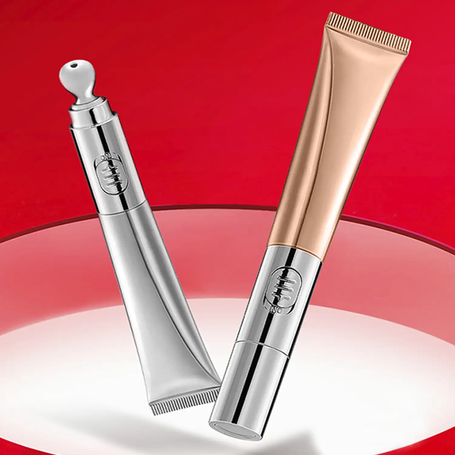 Masajeador de contorno de ojos + crema hidratante. Microvibraciones de alta frecuencia. Efecto relajante, reafirmante.