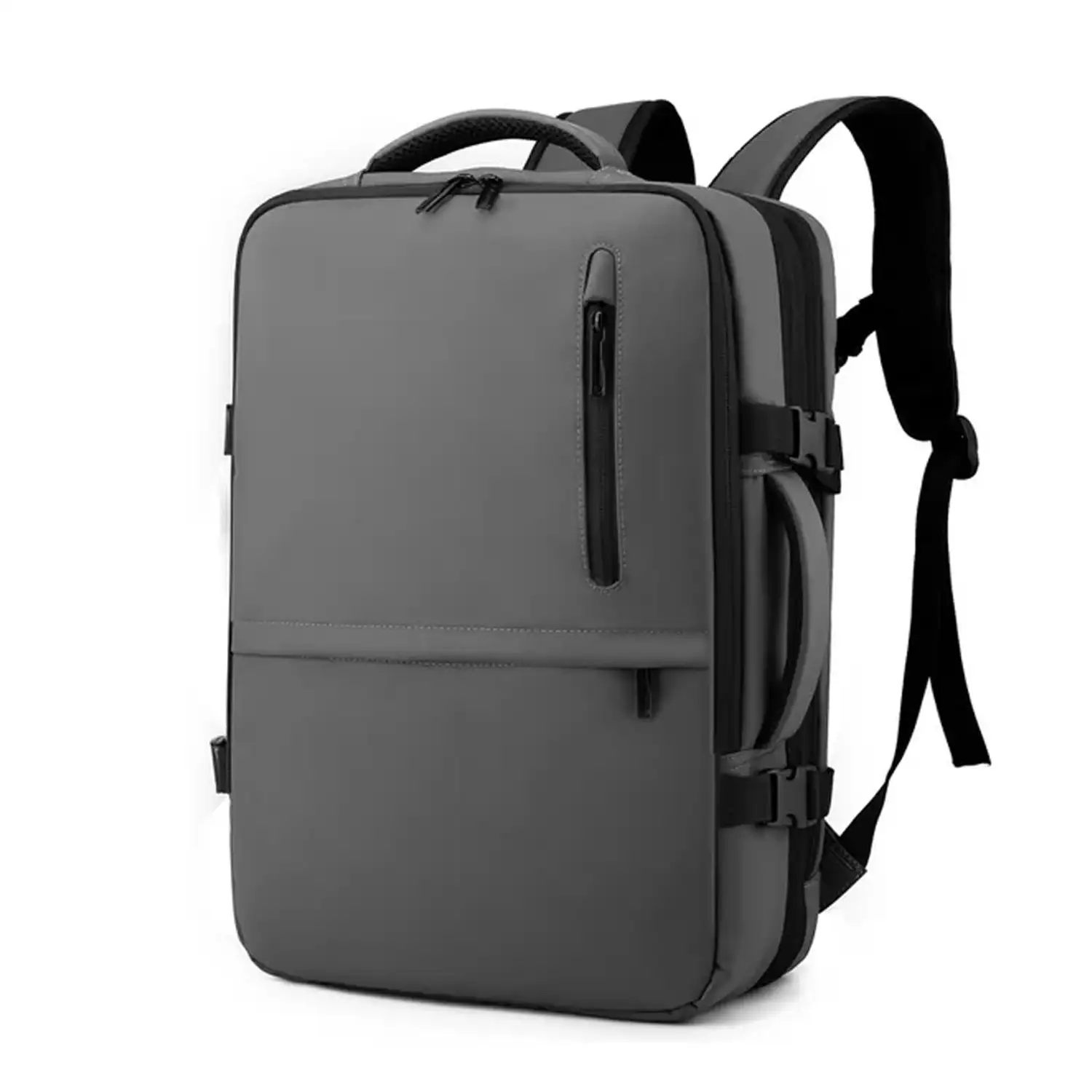 Mochila expandible viaje cabina de gran resistencia con multicompartimento y conexión USB.