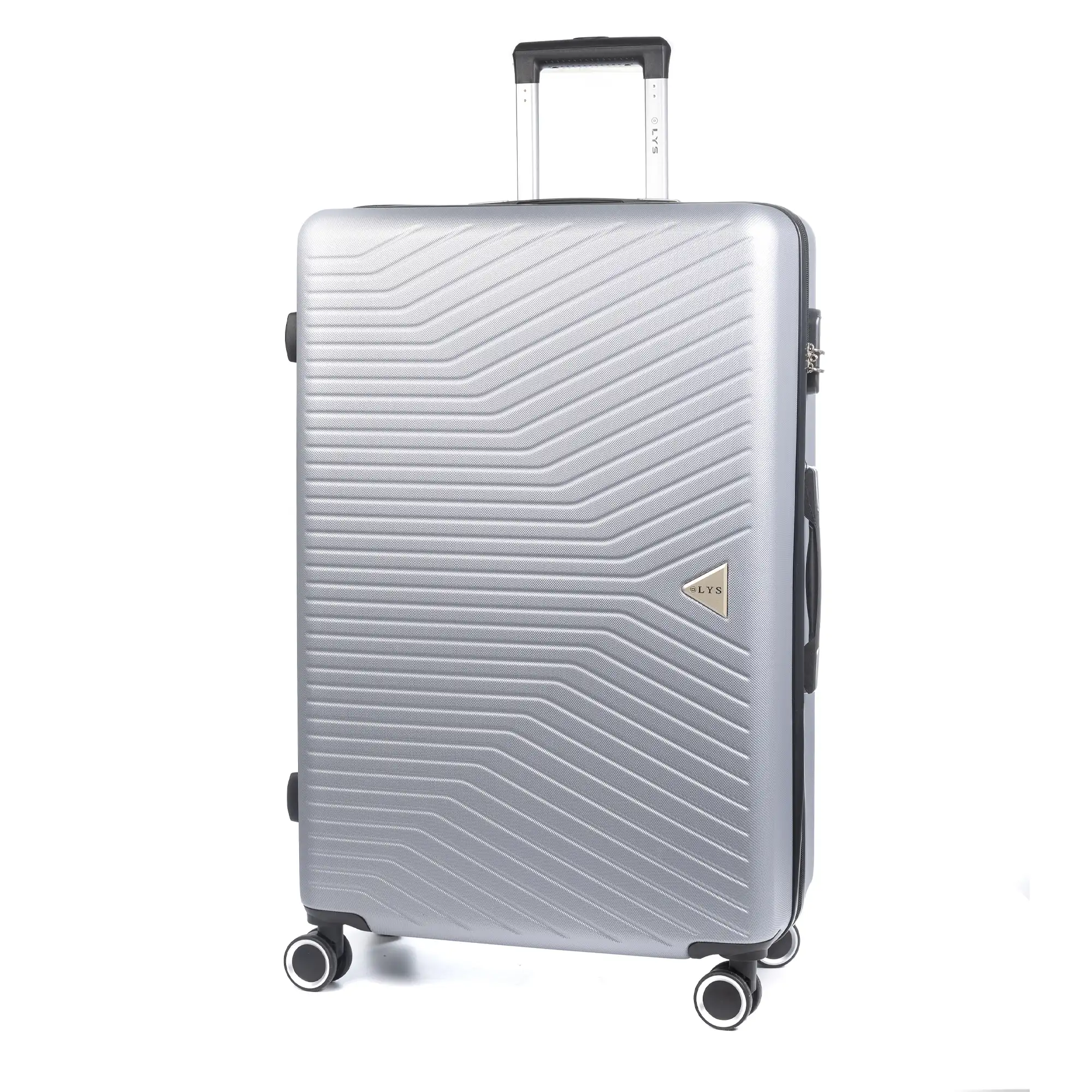 Maleta gran volumen Trolley en material ligero de ABS de alta resistencia. Cerradura numérica, 4 ruedas dobles giratorias 360°.74x49x30 cm