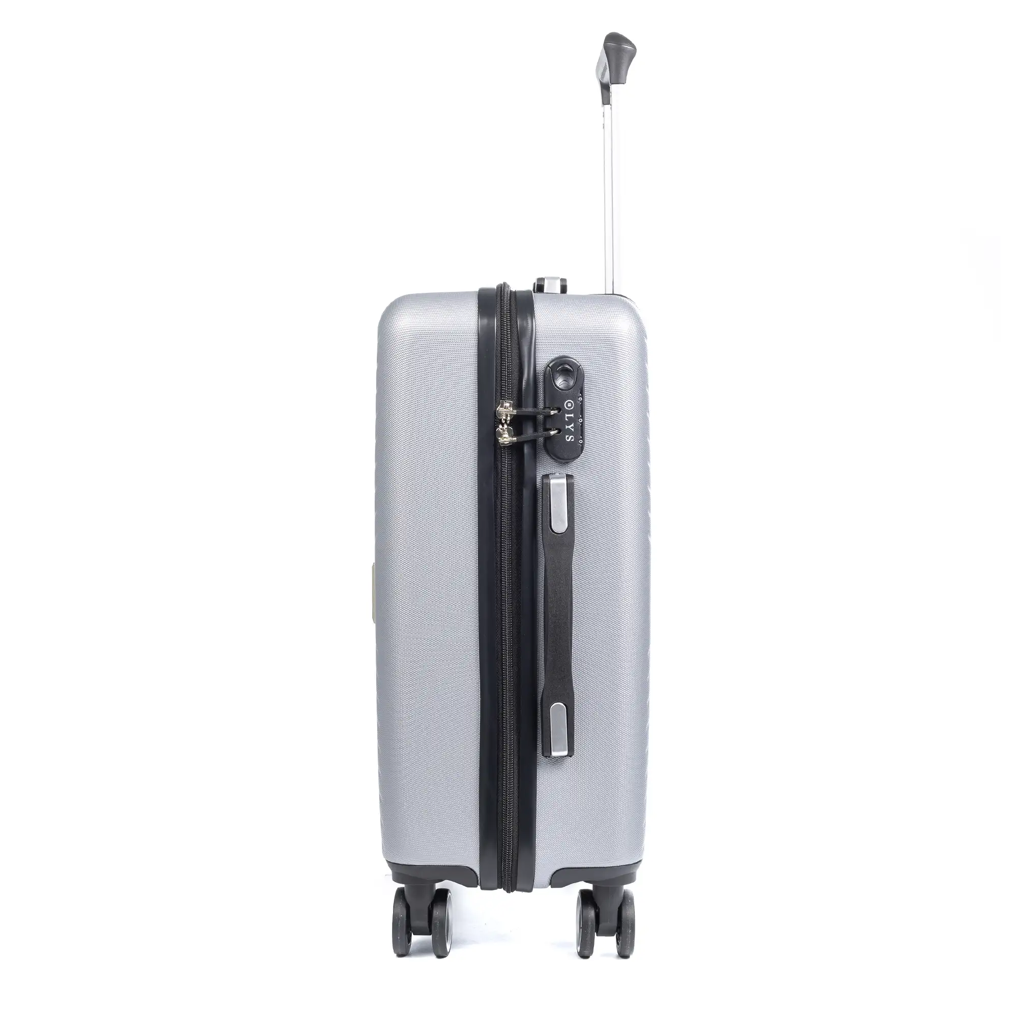 Maleta de cabina Trolley en material ligero de ABS de alta resistencia. Cerradura numérica, 4 ruedas dobles giratorias 360°.54x38x20 cm.