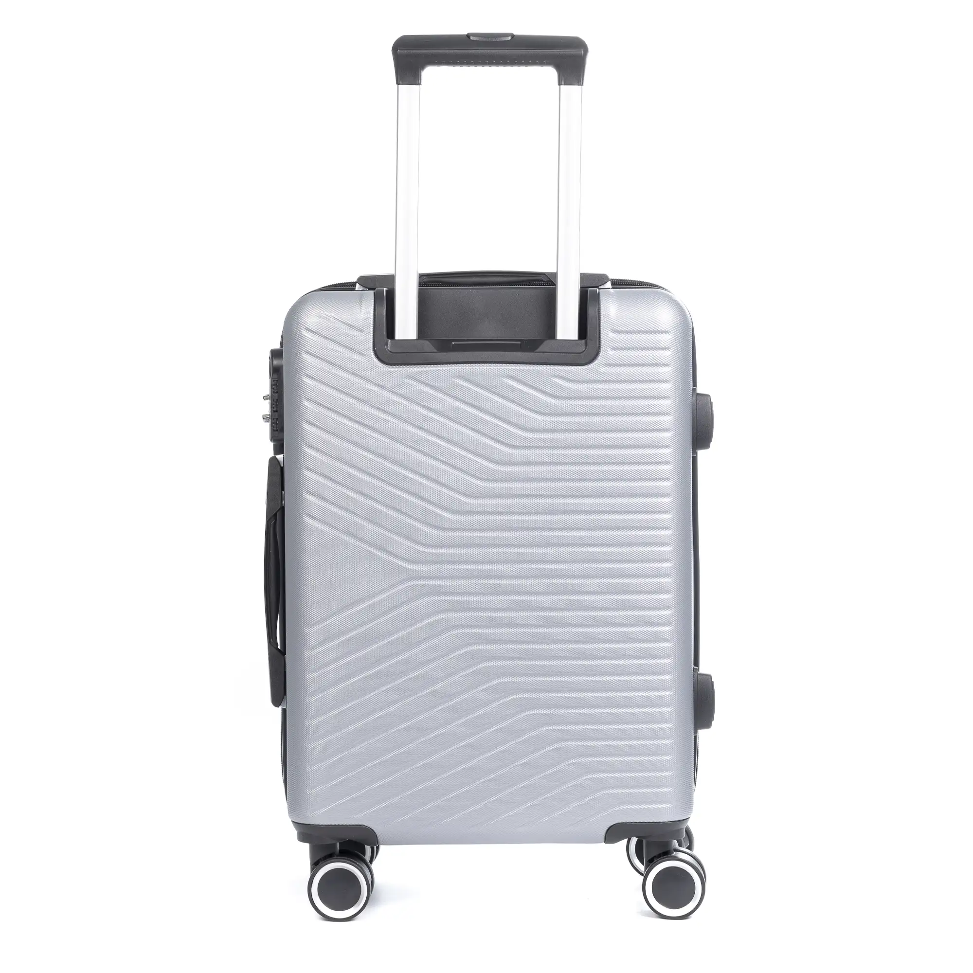 Maleta de cabina Trolley en material ligero de ABS de alta resistencia. Cerradura numérica, 4 ruedas dobles giratorias 360°.54x38x20 cm.