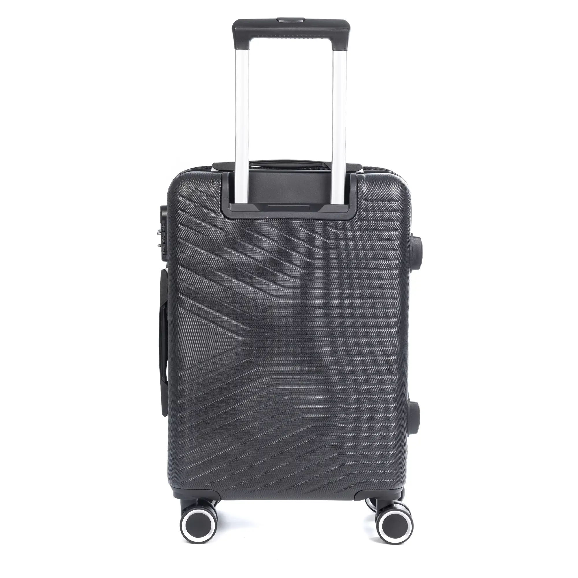 Maleta gran volumen Trolley en material ligero de ABS de alta resistencia. Cerradura numérica, 4 ruedas dobles giratorias 360°.74x49x30 cm