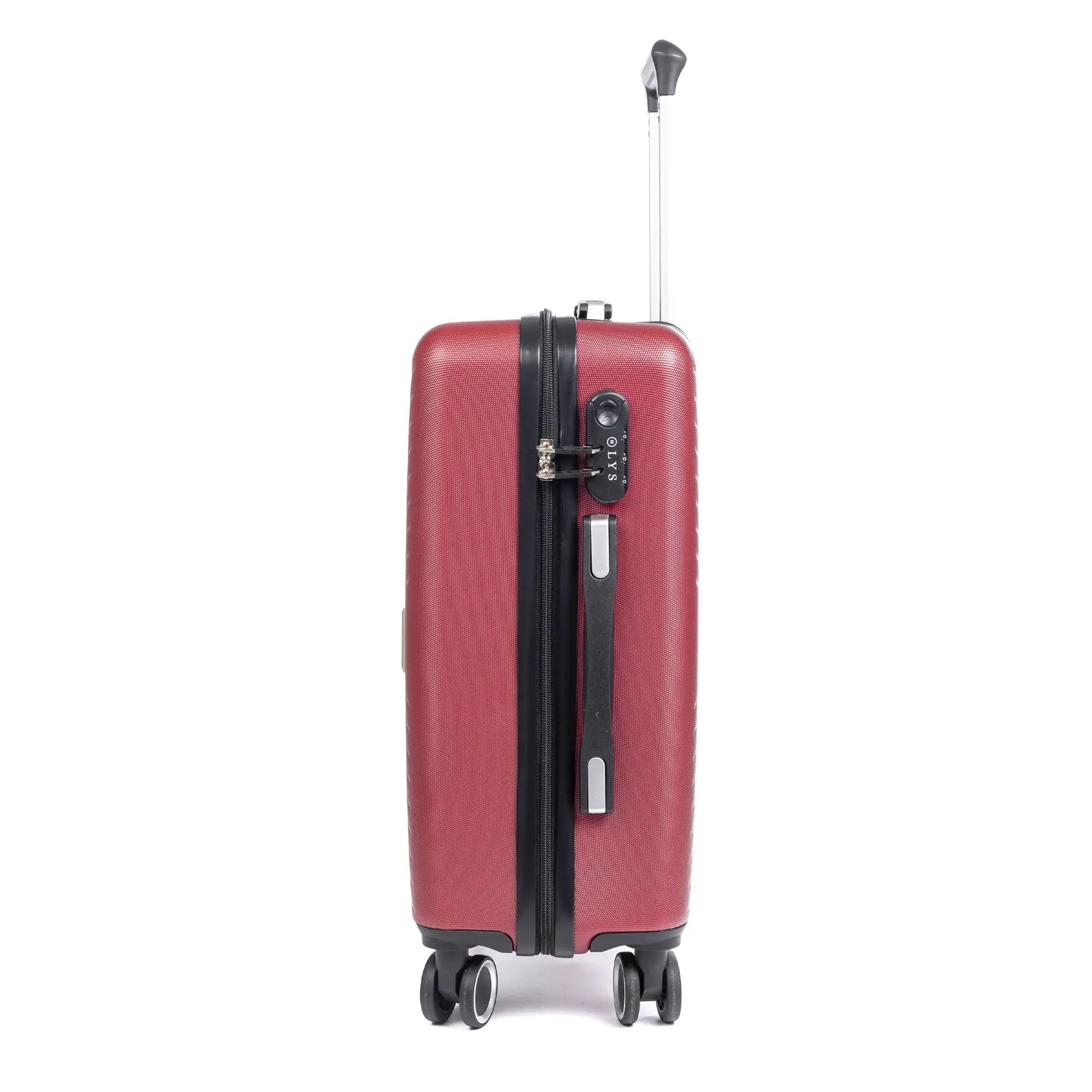 Maleta de cabina Trolley en material ligero de ABS de alta resistencia. Cerradura numérica, 4 ruedas dobles giratorias 360°.54x38x20 cm.