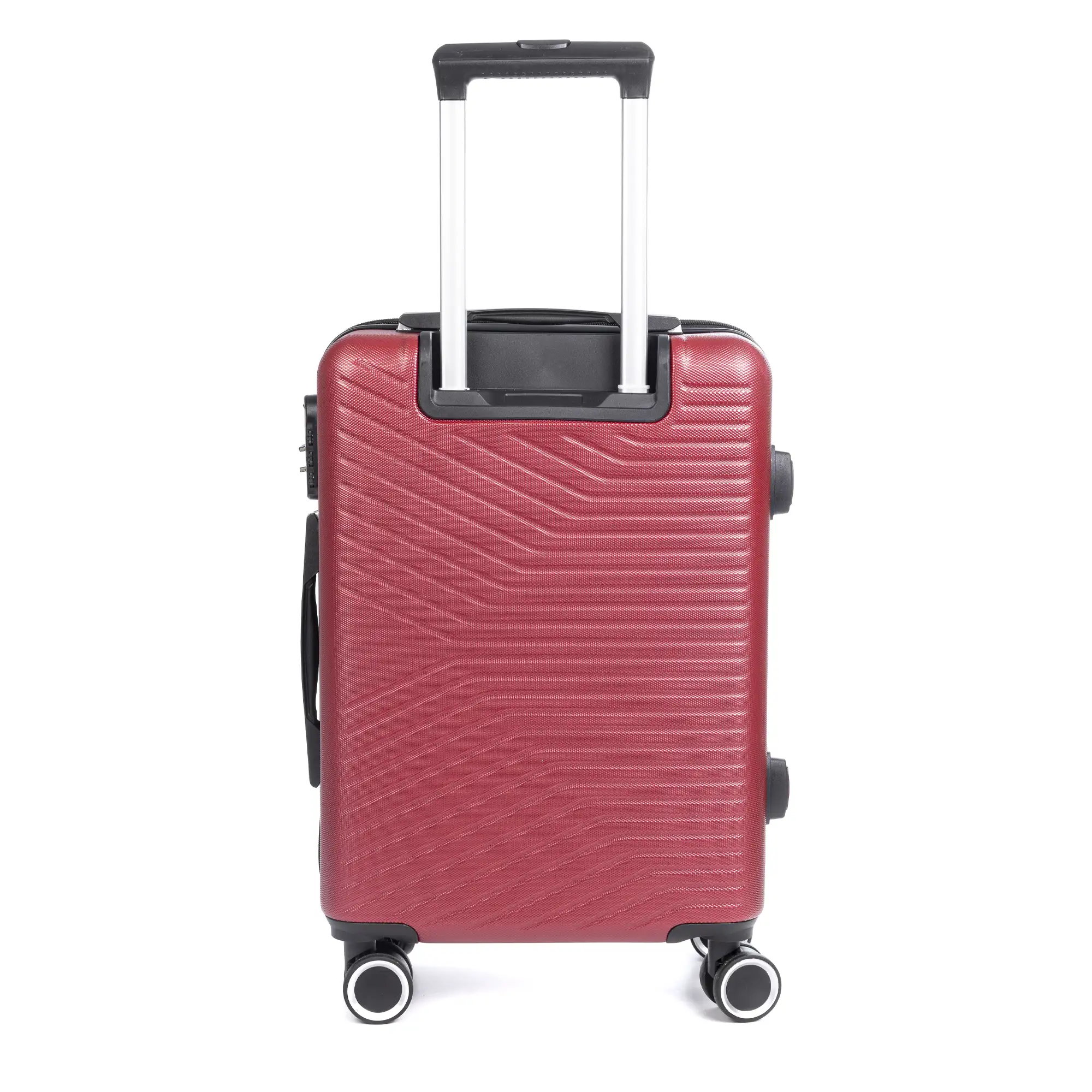 Maleta de cabina Trolley en material ligero de ABS de alta resistencia. Cerradura numérica, 4 ruedas dobles giratorias 360°.54x38x20 cm.