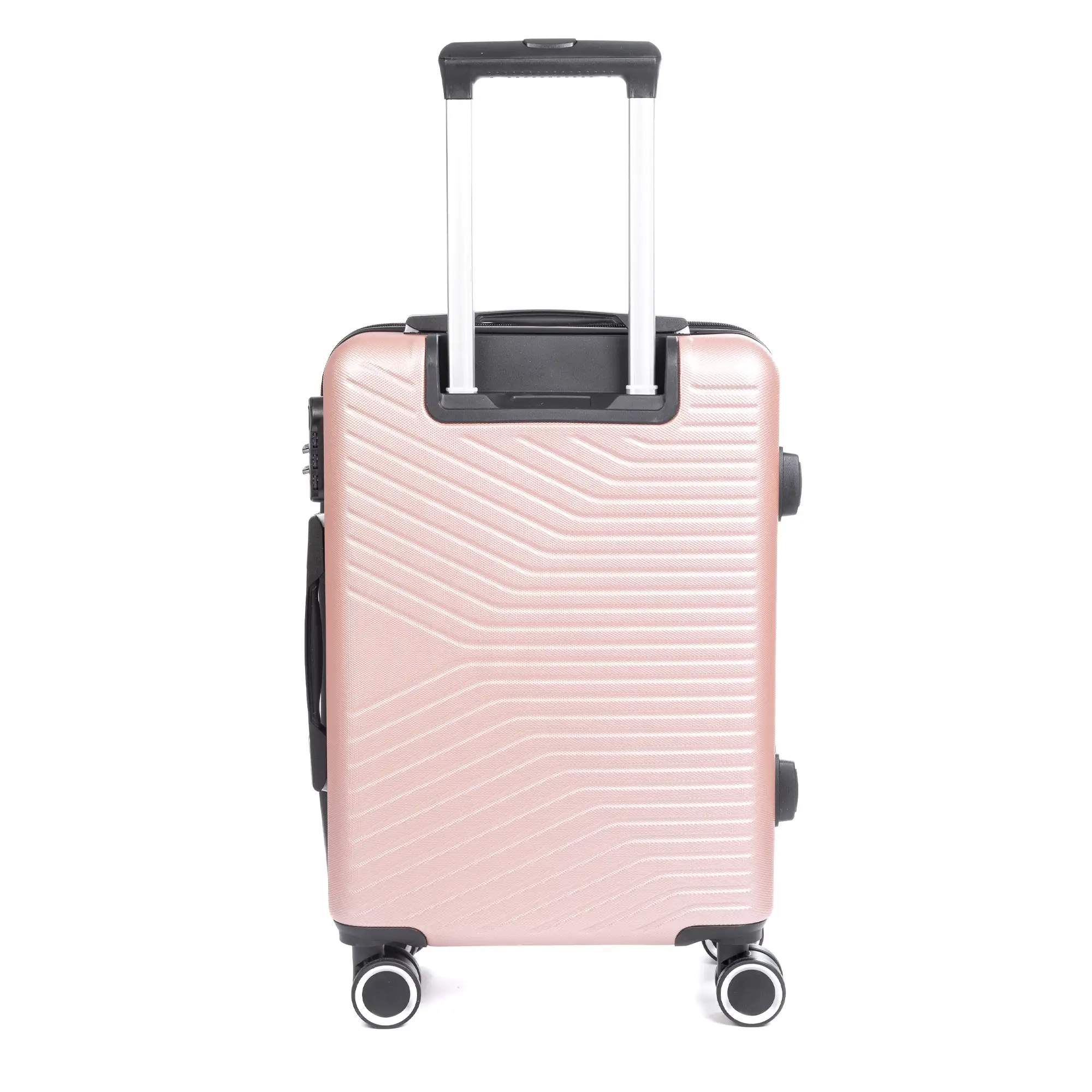Maleta de cabina Trolley en material ligero de ABS de alta resistencia. Cerradura numérica, 4 ruedas dobles giratorias 360°.54x38x20 cm.