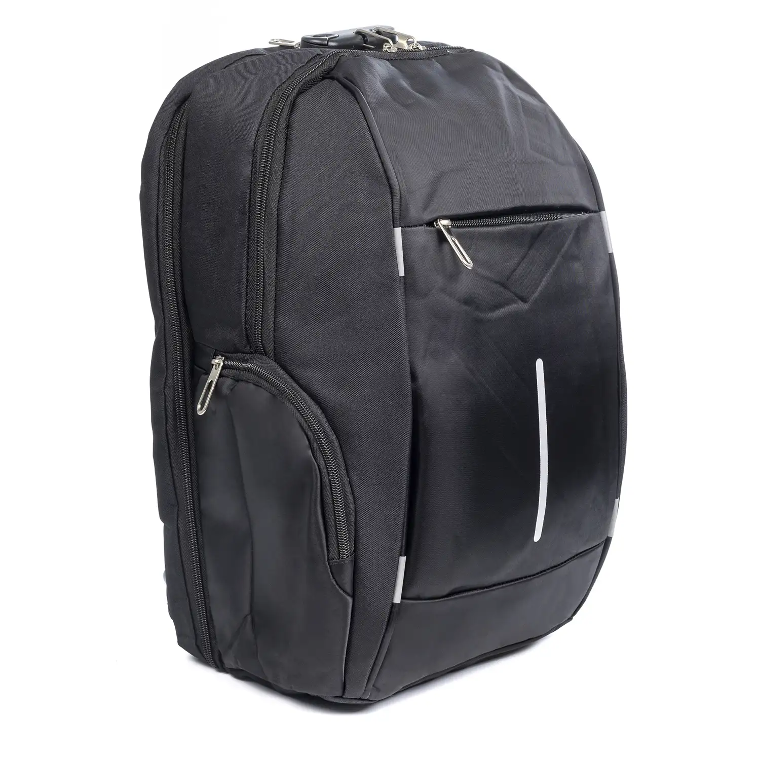 Mochila de cabina multicompartimento nylon. Asa de aluminio, reflectantes y cierre de seguridad númerico
