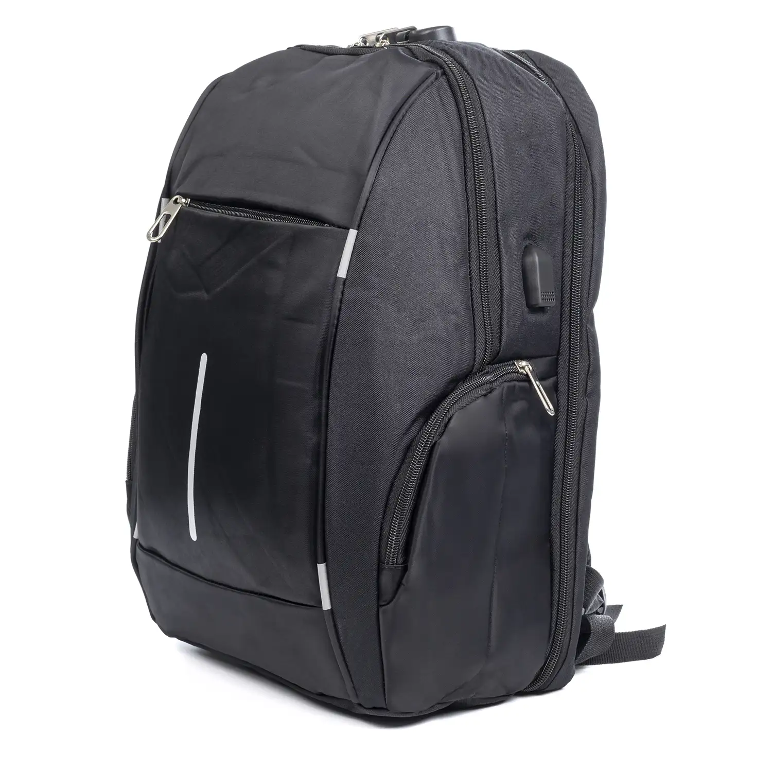 Mochila de cabina multicompartimento nylon. Asa de aluminio, reflectantes y cierre de seguridad númerico