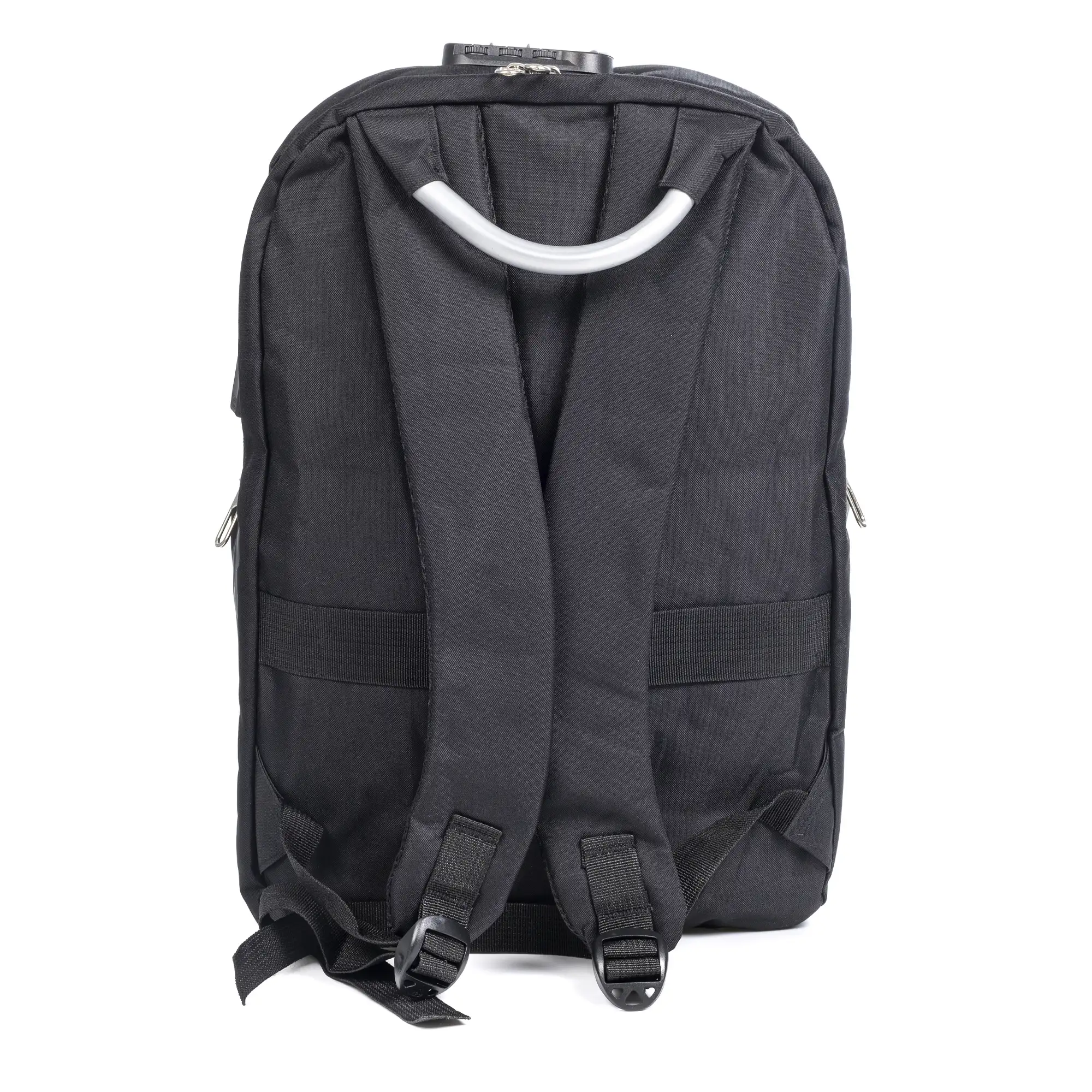 Mochila de cabina multicompartimento nylon. Asa de aluminio, reflectantes y cierre de seguridad númerico