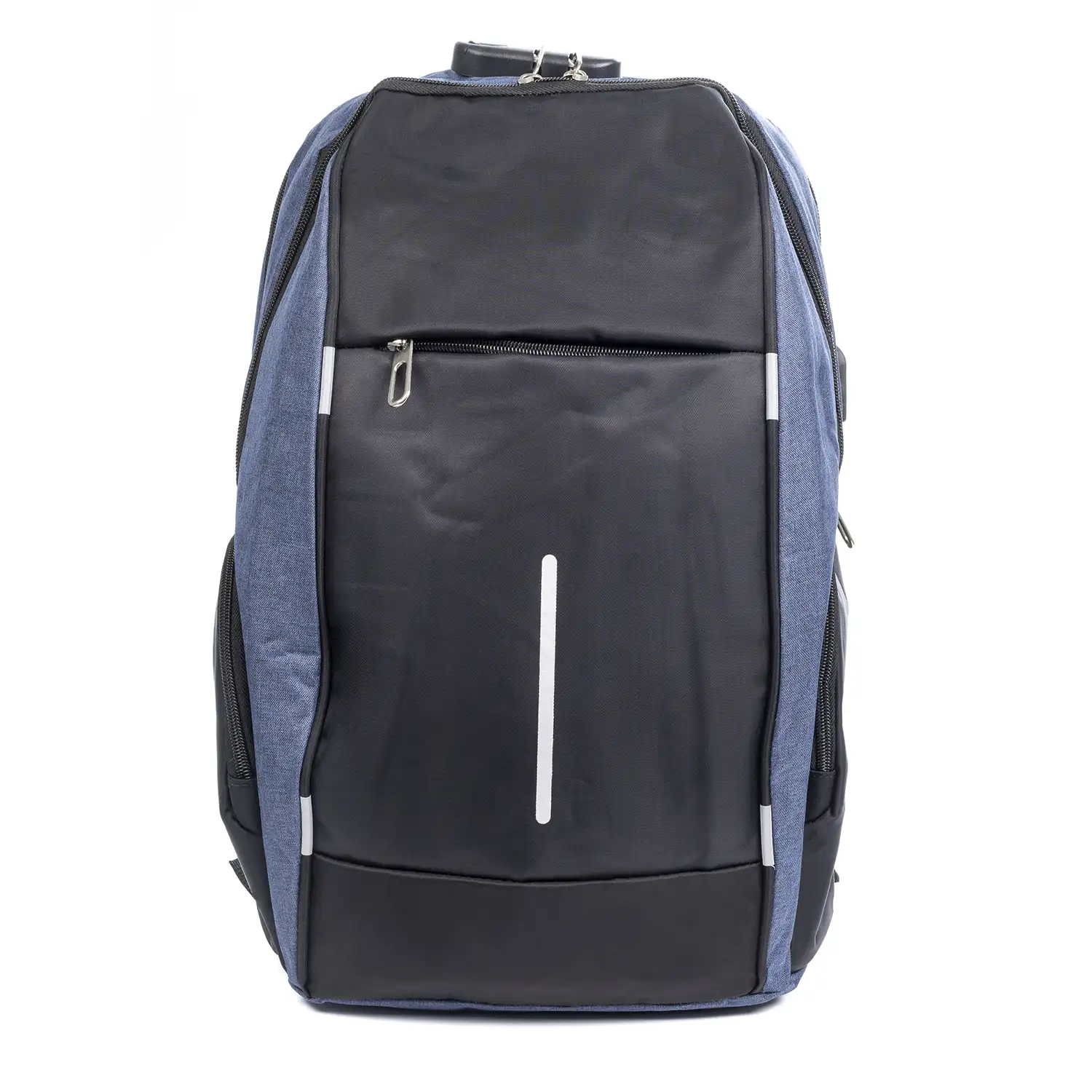 Mochila de cabina multicompartimento nylon. Asa de aluminio, refelctantes y cierre de seguridad númerico