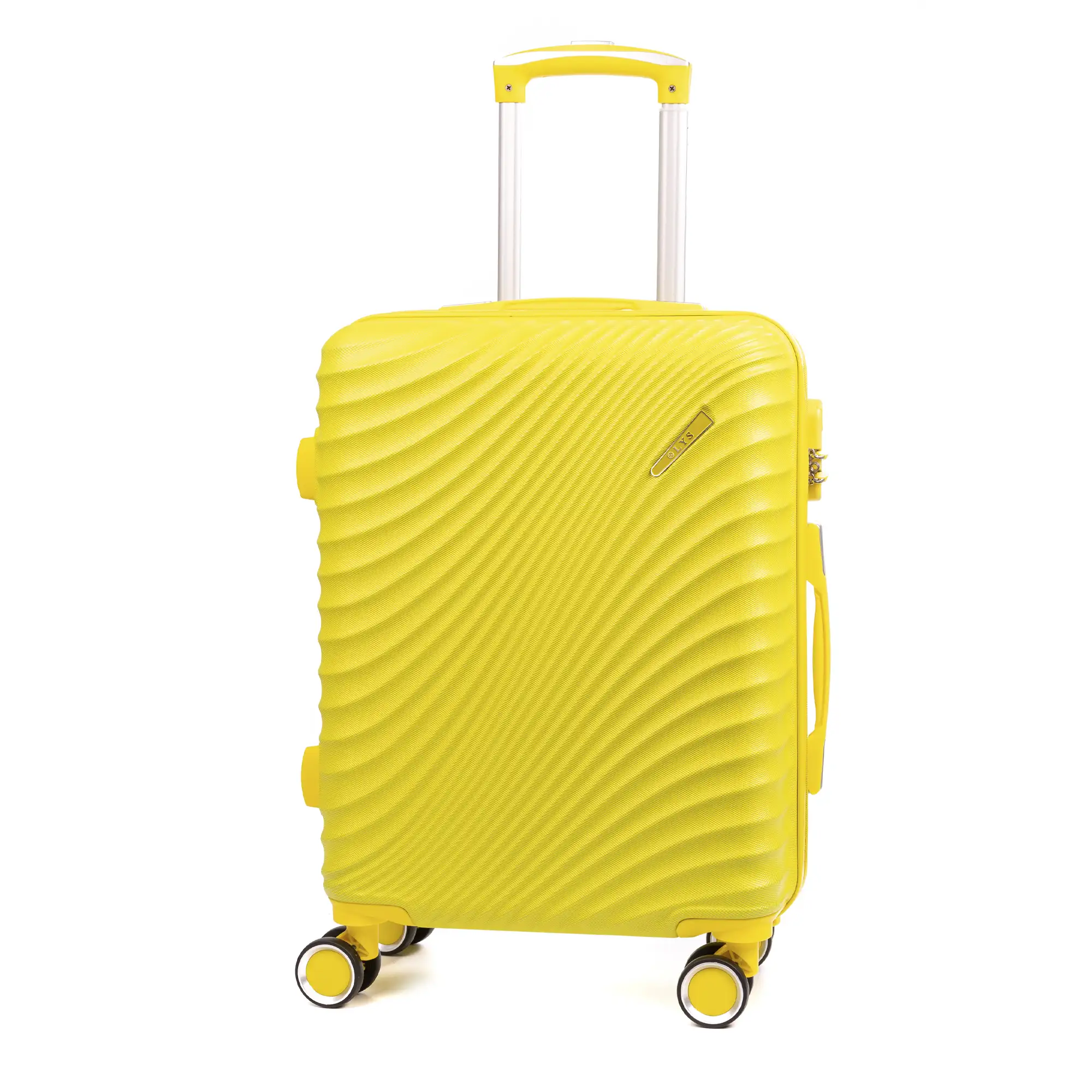 Maleta de cabina Trolley en material ligero de ABS de alta resistencia. Cerradura numérica, 4 ruedas dobles giratorias 360°. 56x38x20 cm.
