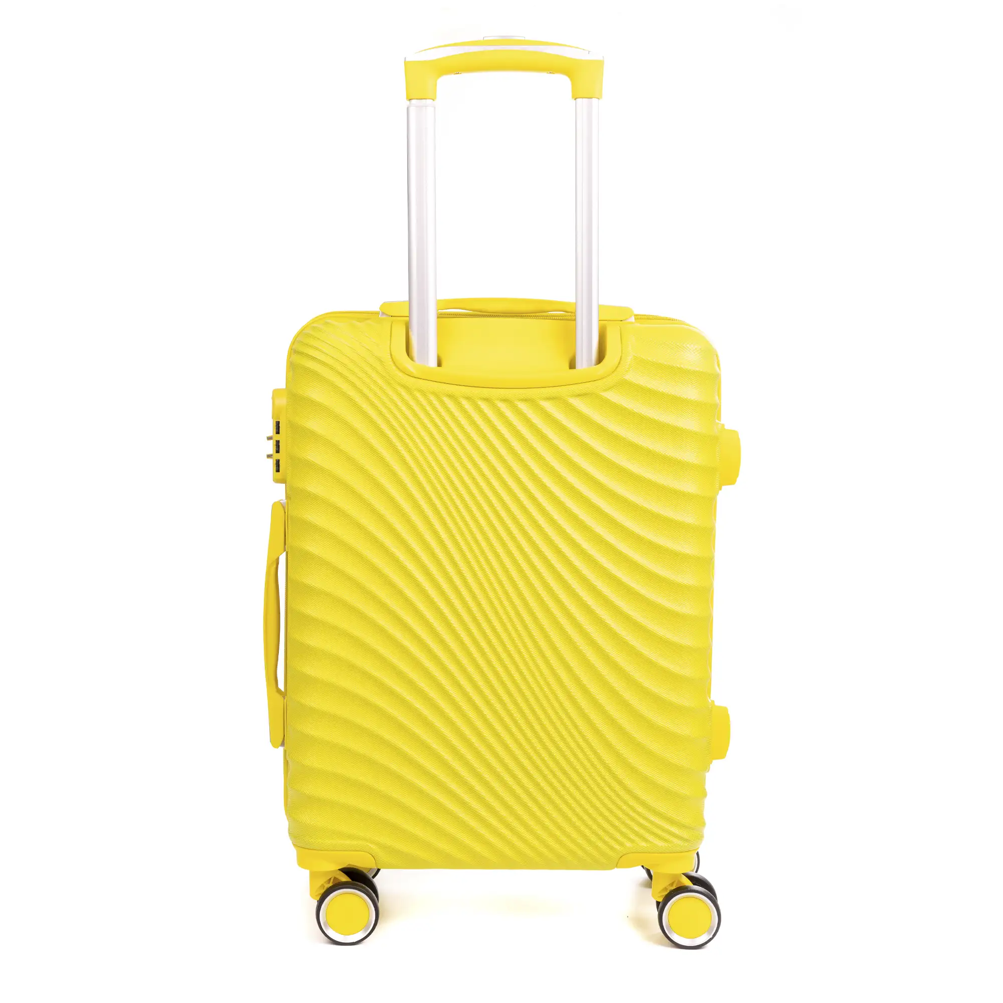 Maleta de cabina Trolley en material ligero de ABS de alta resistencia. Cerradura numérica, 4 ruedas dobles giratorias 360°. 56x38x20 cm.
