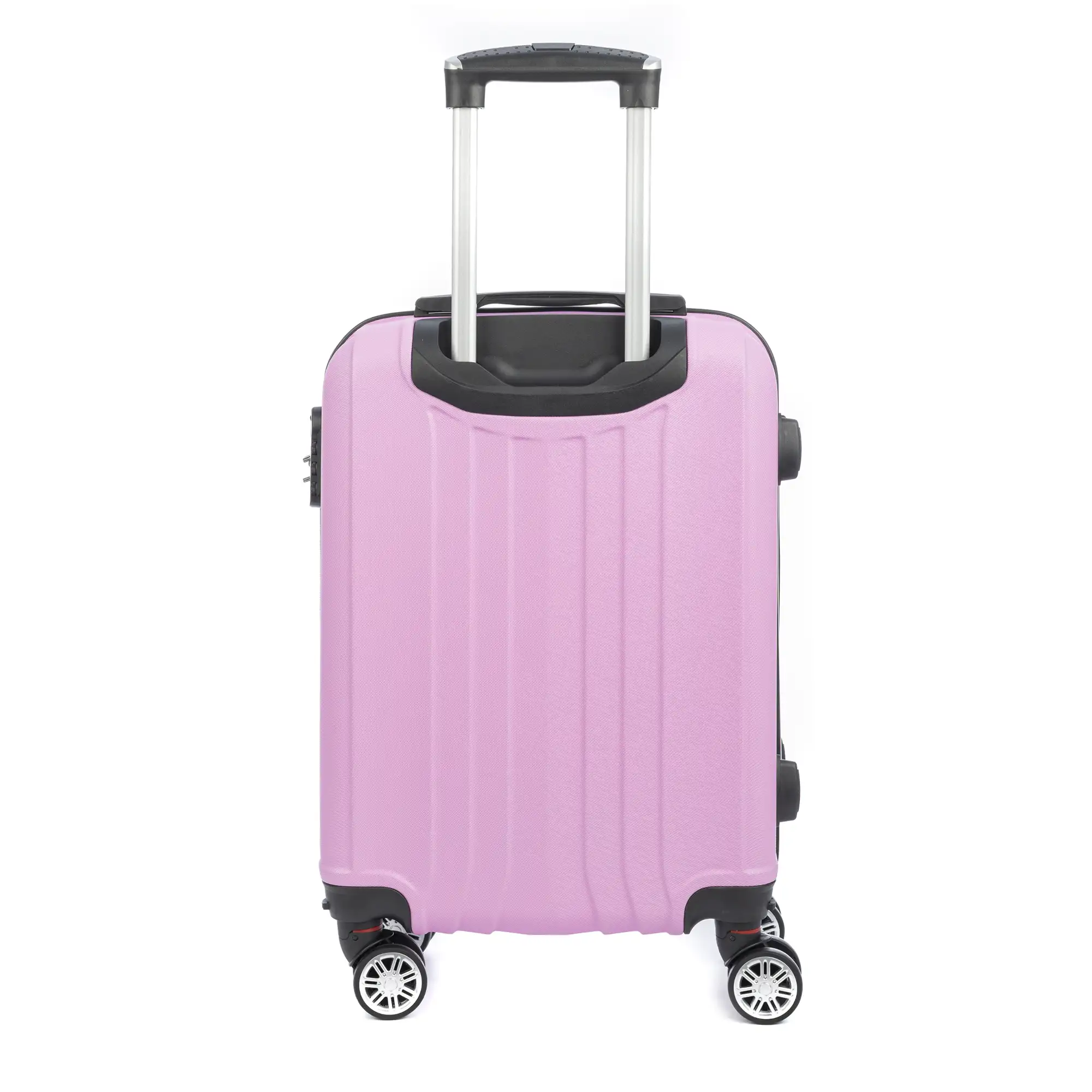 Maleta de cabina Trolley en material ligero de ABS de alta resistencia. Cerradura numérica, 4 ruedas dobles extraíbles y giratorias 360°. 57x38x20 cm.