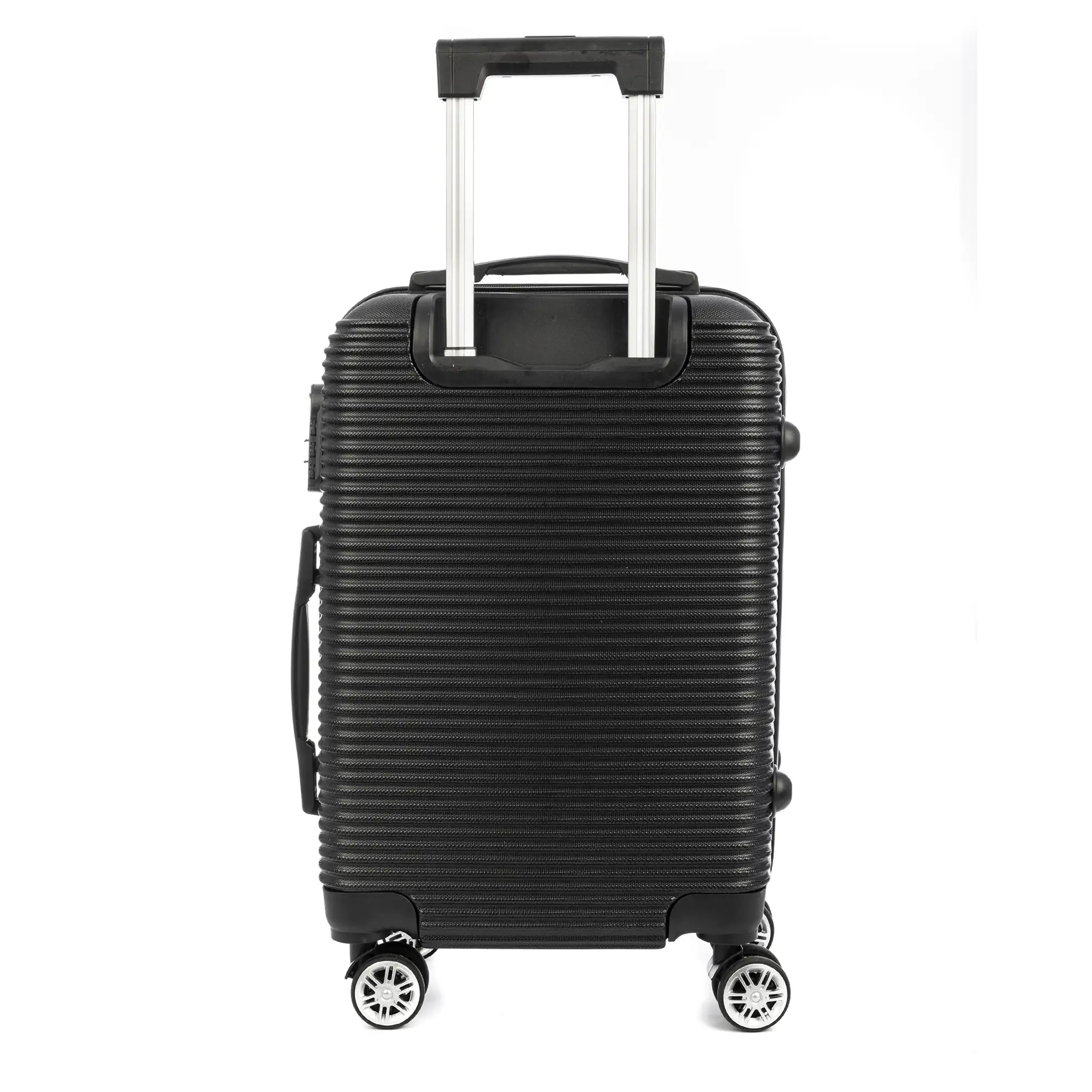 Juego de 3 maletas Trolley, en material ligero ABS de alta resistencia con esquinas reforzadas. Cerradura numérica y 4 ruedas dobles giratorias 360°.