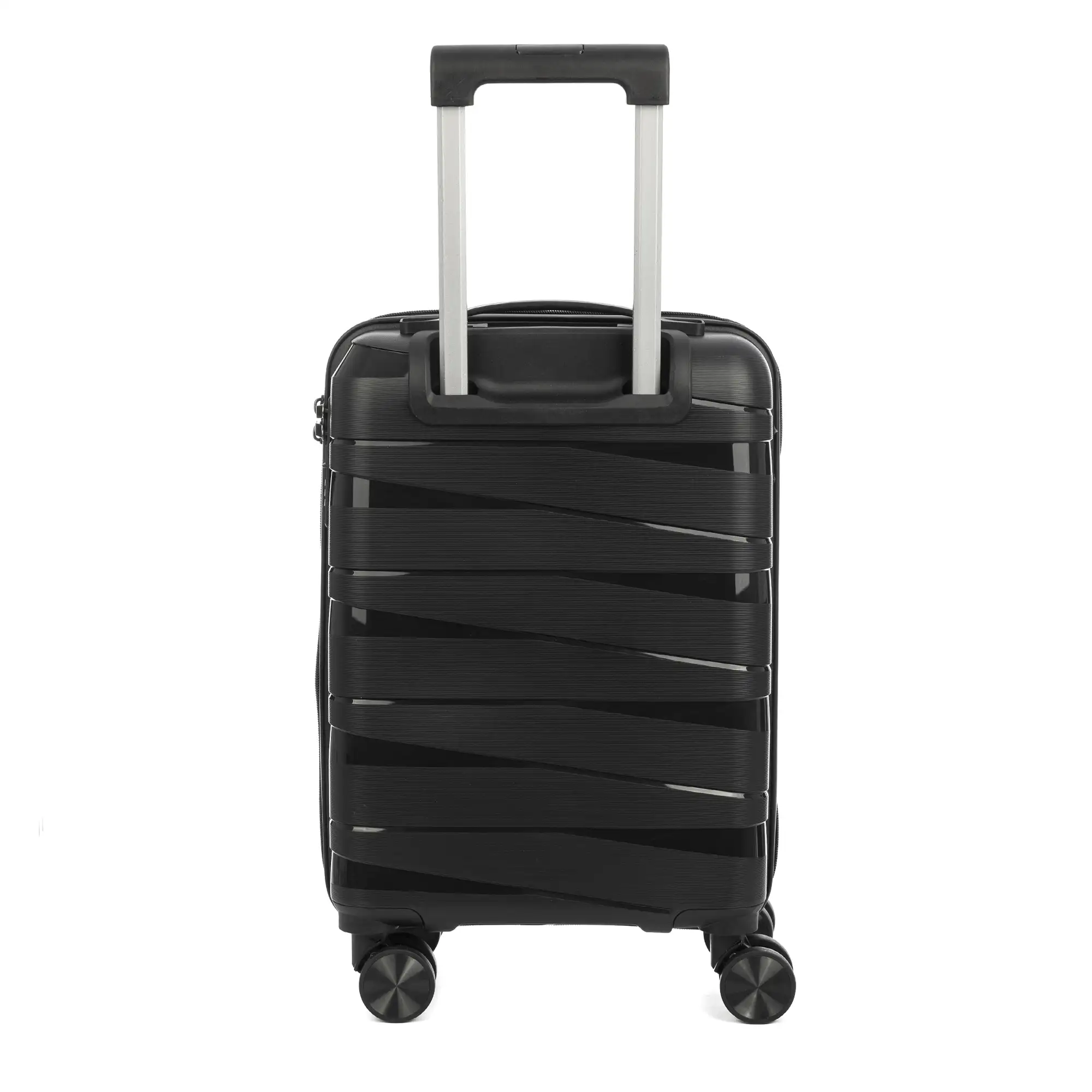 Maleta gran volumen trolley de PP resistente a la rotura. Cerradura TSA numérica, 4 ruedas dobles y giratorias 360°. 72x47x28 cm