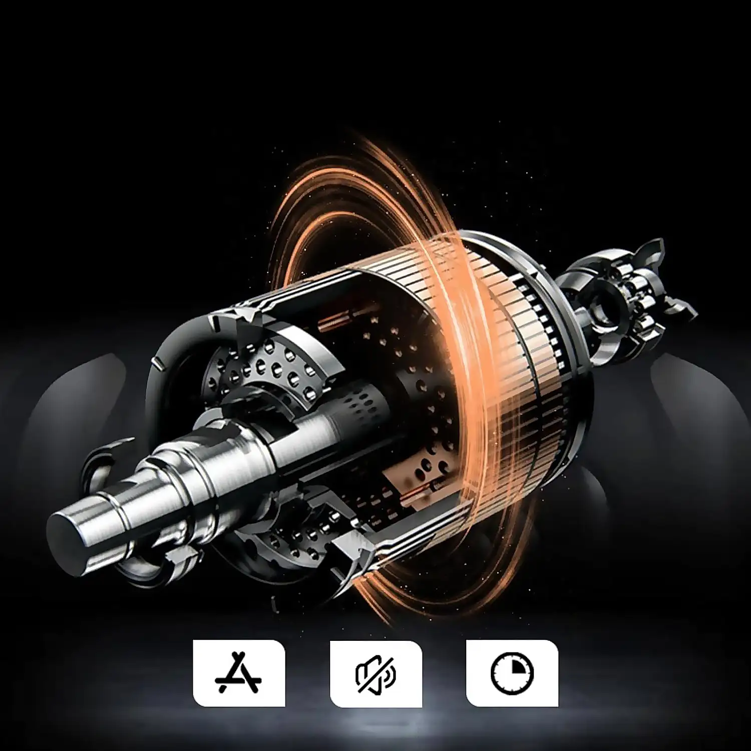 Batidora de mano doble con 180W de potencia y 7 velocidades.