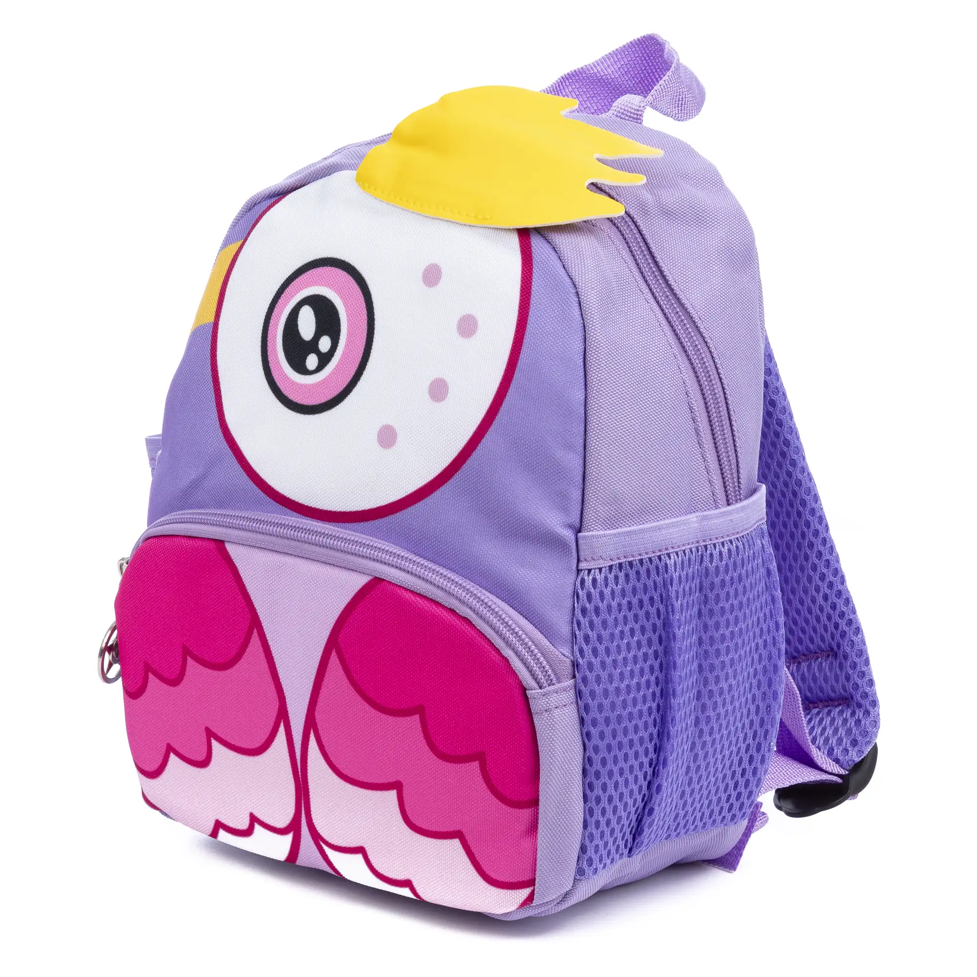 Mochila infantil con diseño de Pájaro. Con hombreras acolchadas, transpirables y ajustables.