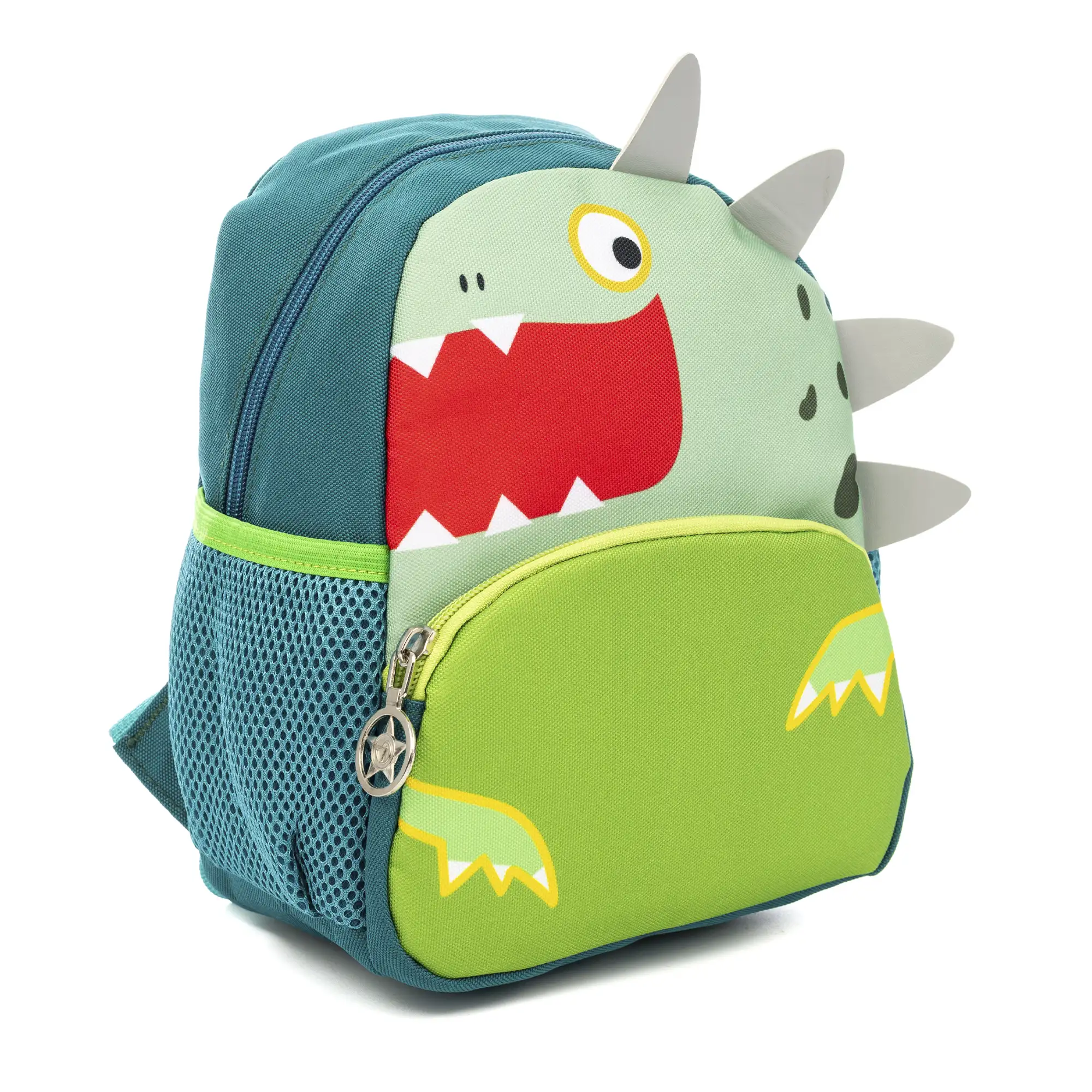 Mochila infantil con diseño de Dinosaurio. Con hombreras acolchadas, transpirables y ajustables.