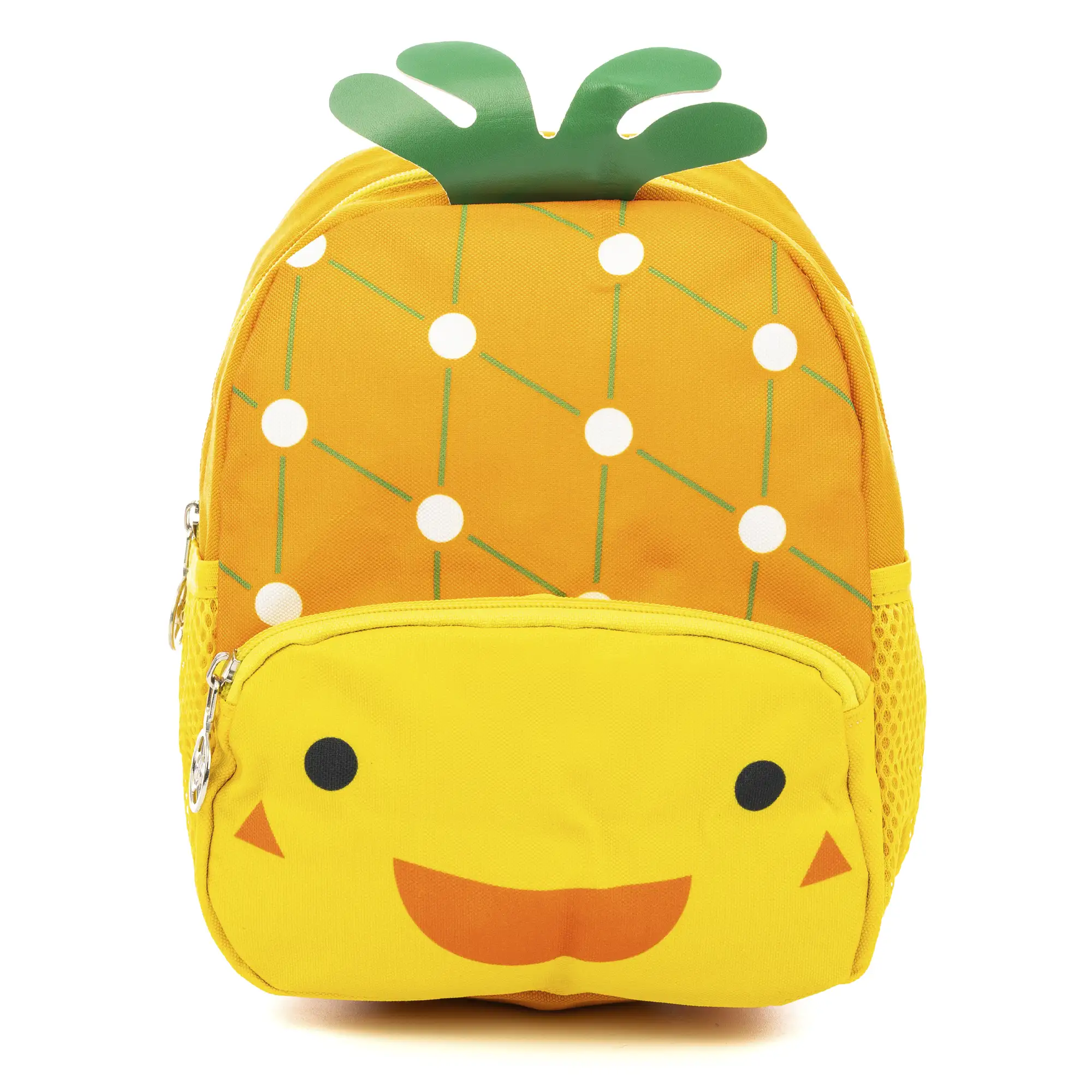 Mochila infantil con diseño de Piña. Con hombreras acolchadas, transpirables y ajustables.