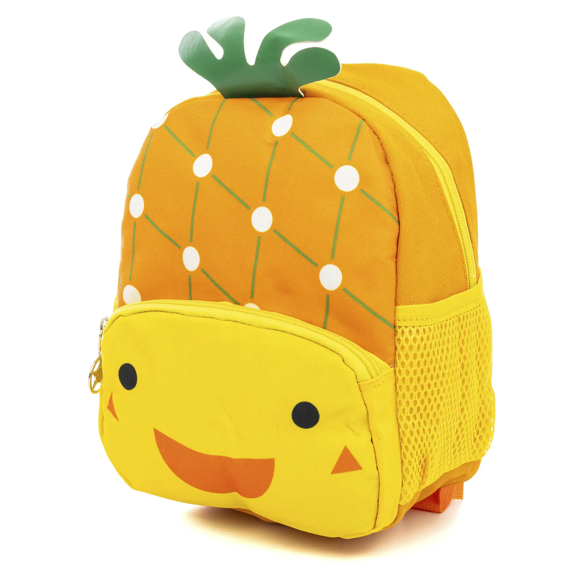 Mochila infantil con diseño de Piña. Con hombreras acolchadas, transpirables y ajustables.