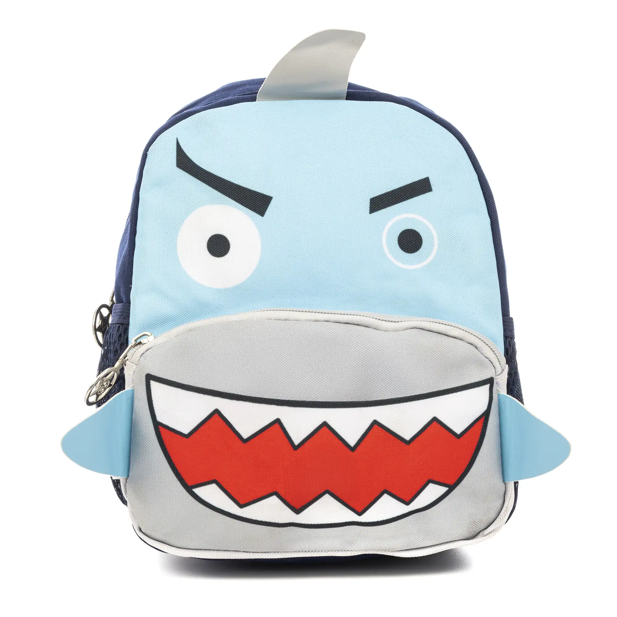 Mochila infantil con diseño de tiburón. Con hombreras acolchadas, transpirables y ajustables.