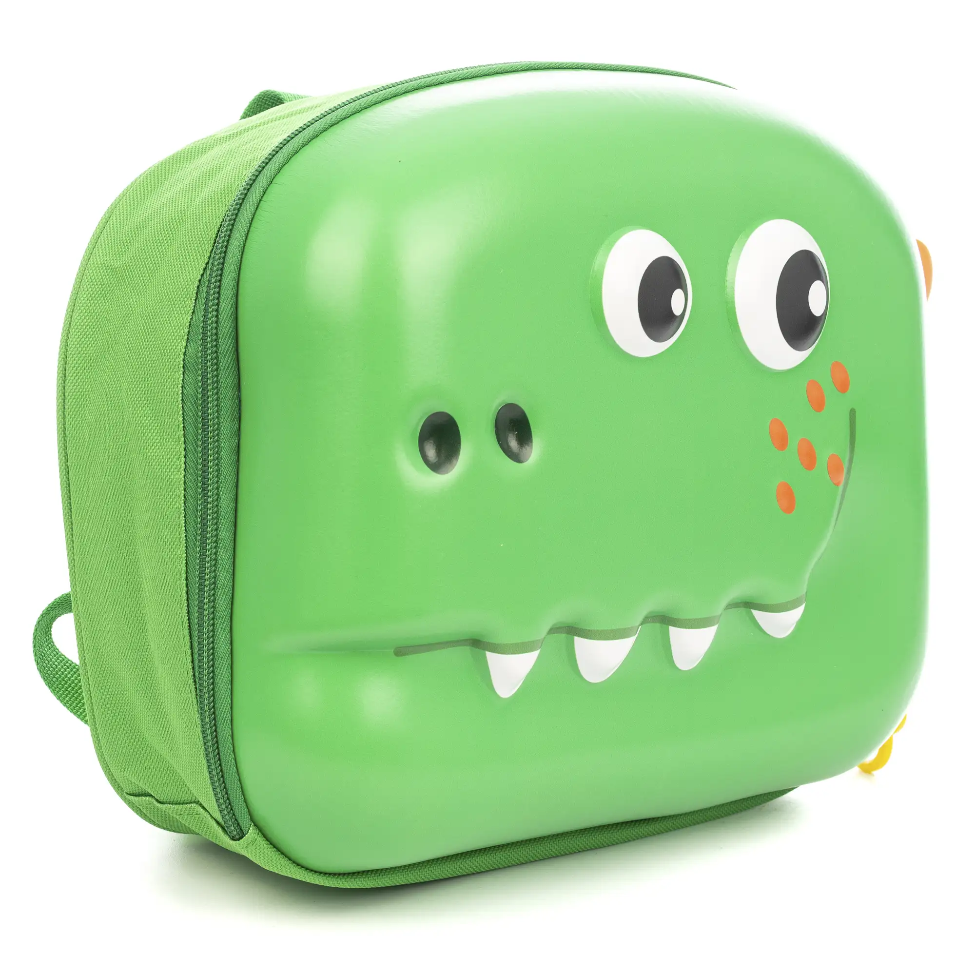 Mochila infantil con diseño de Dinosaurio. Con respaldo y hombreras acolchados, transpirables y ajustables.