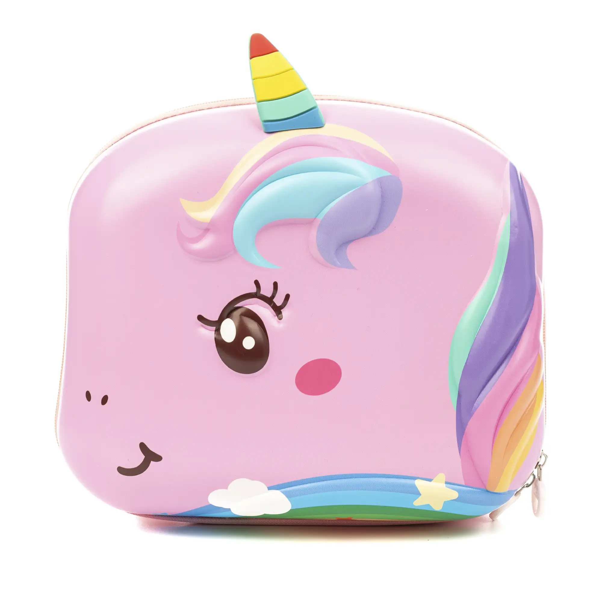 Mochila infantil con diseño de Unicornio. Con respaldo y hombreras acolchados, transpirables y ajustables.