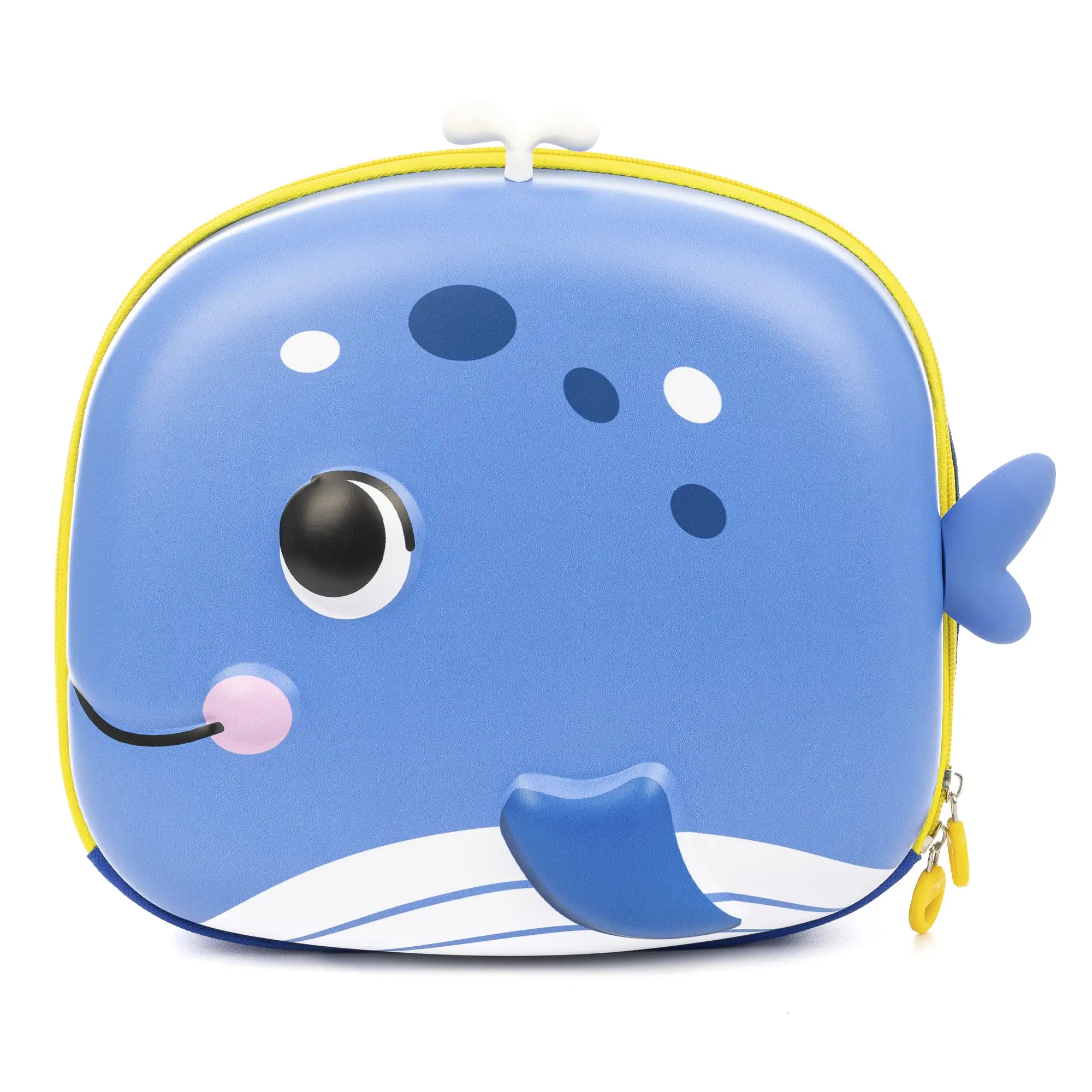 Mochila infantil con diseño de Ballena. Con respaldo y hombreras acolchados, transpirables y ajustables.