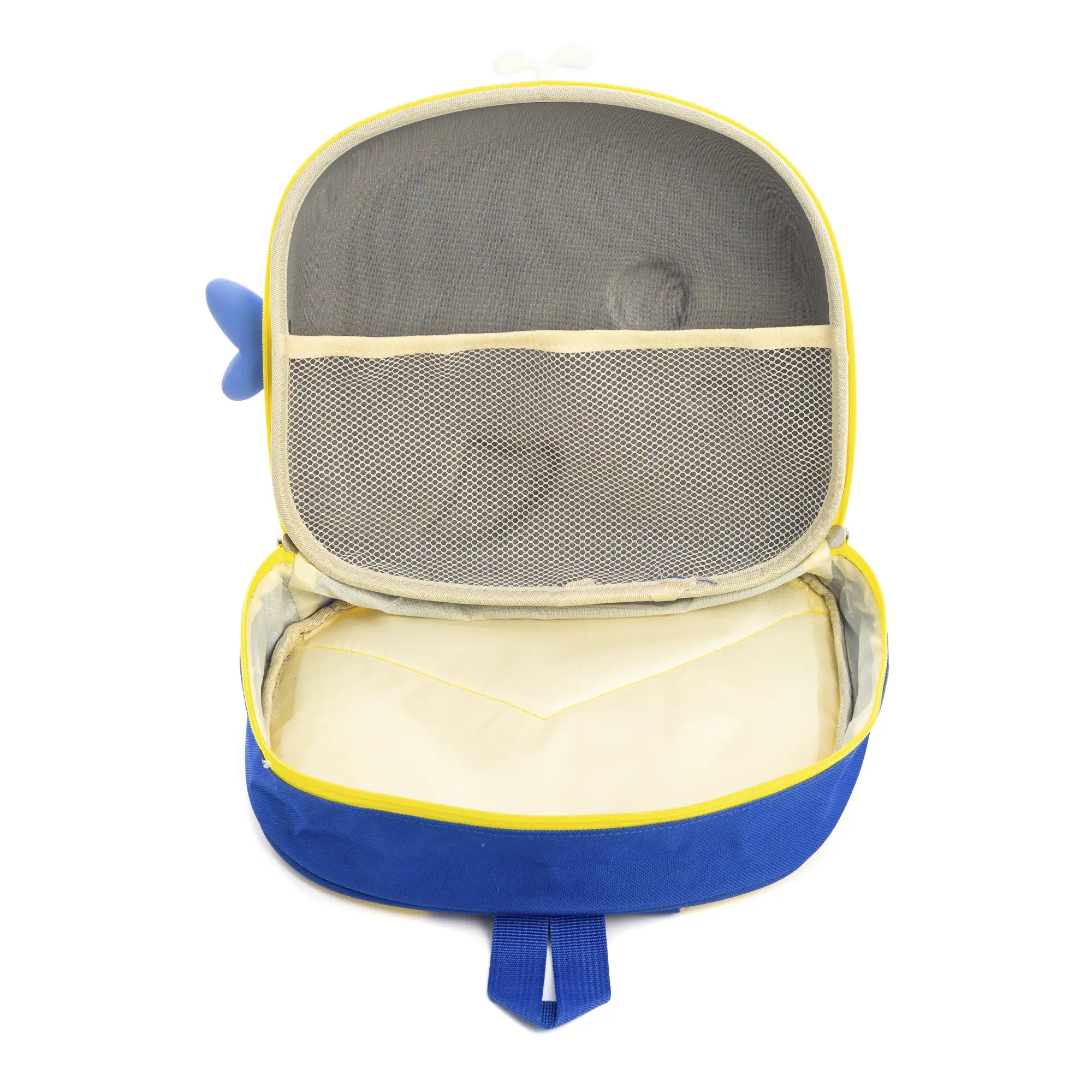 Mochila infantil con diseño de Ballena. Con respaldo y hombreras acolchados, transpirables y ajustables.