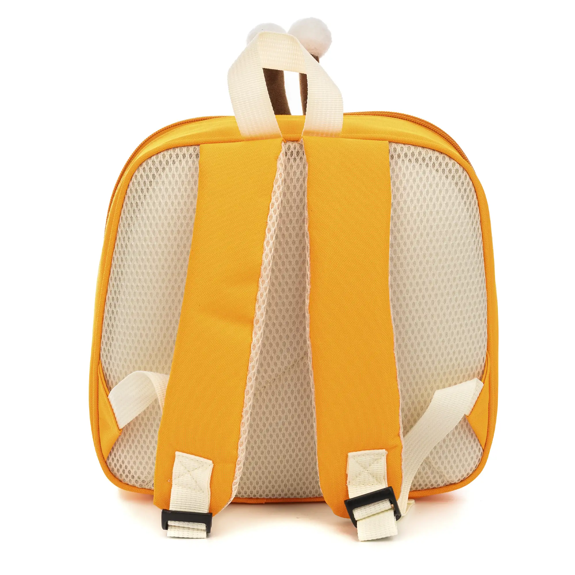 Mochila infantil con diseño de Jirafa. Con respaldo y hombreras acolchados, transpirables y ajustables.