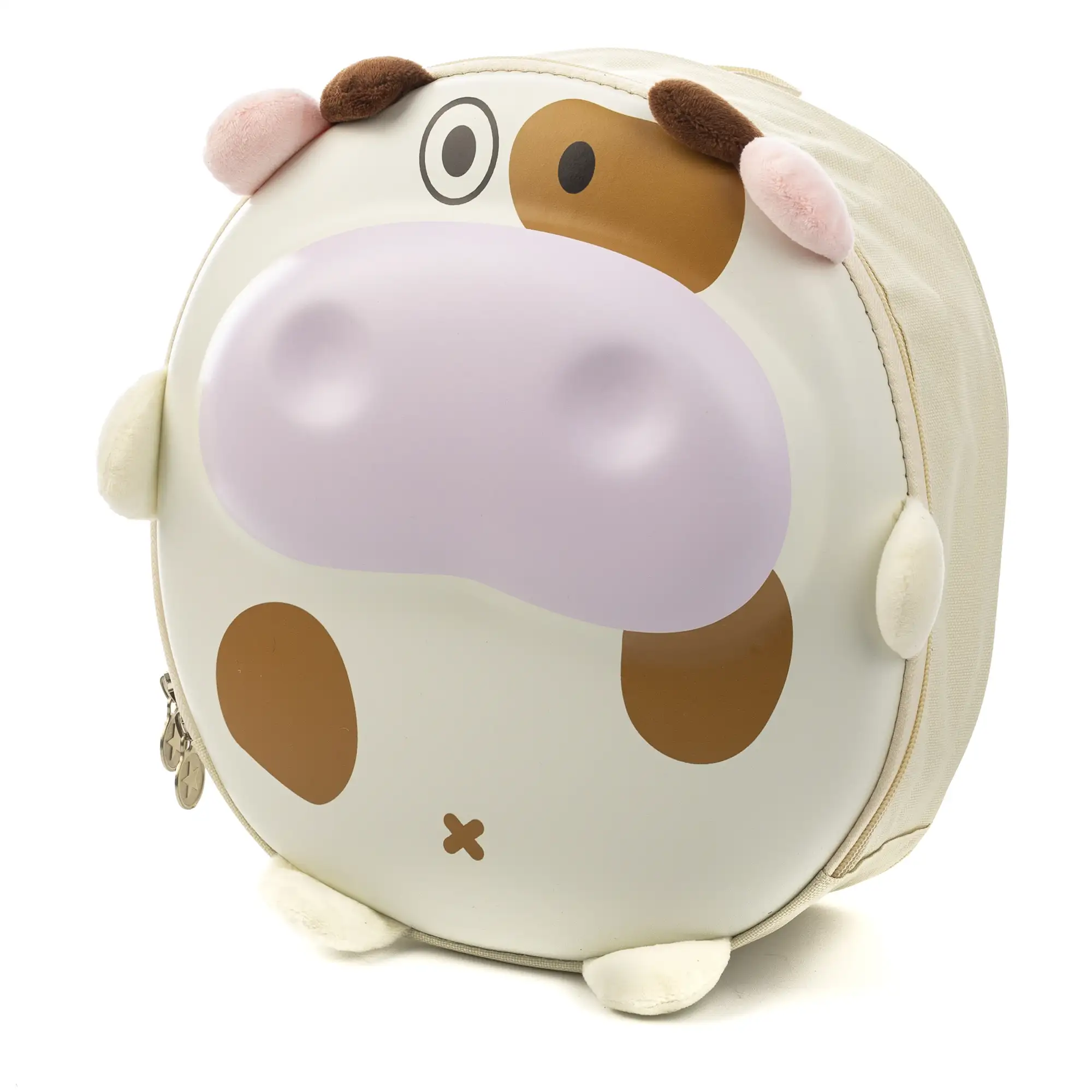 Mochila infantil con diseño de Vaca. Con respaldo y hombreras acolchados, transpirables y ajustables.