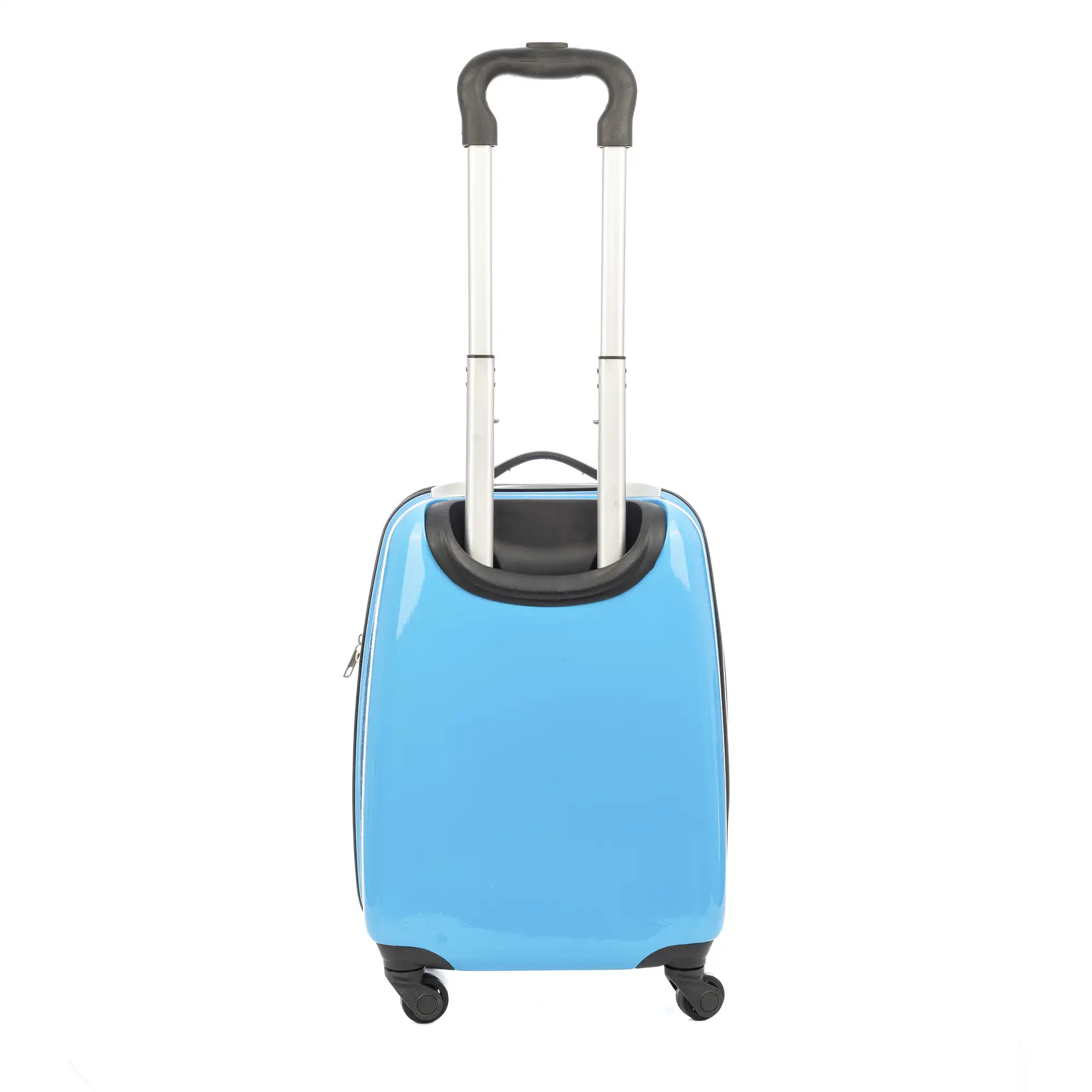 Maleta trolley infantil en material ligero de ABS de alta resistencia. Con 4 ruedas giratorias 360°. Diseño de Monstruo Azul. 32x23x45 cm.