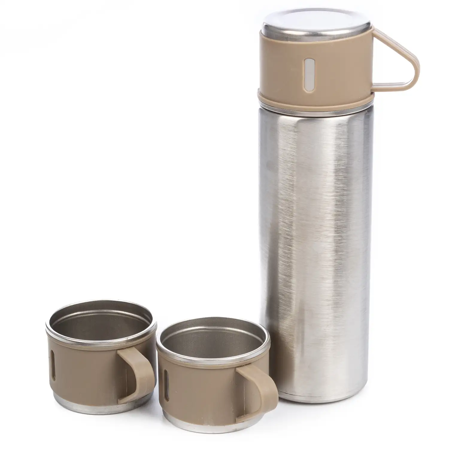 Juego de termo de 500ml y 3 tazas aislantes. Matenimiento de frio y calor de 6 a 12 horas.