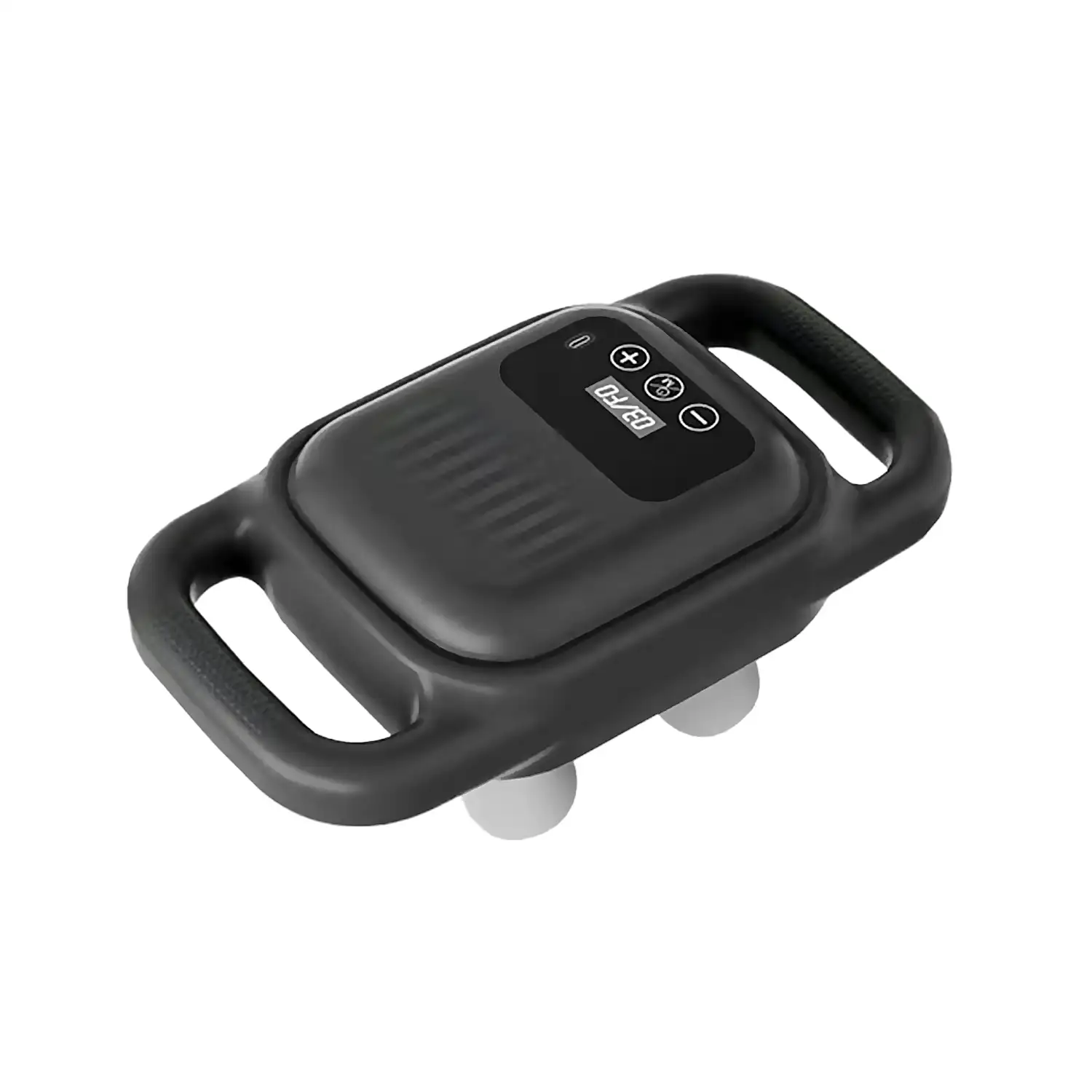 Masajeador corporal con 4 cabezales, 4 velocidades y 3 modos. Apagado inteligente tras 15 minutos de uso.