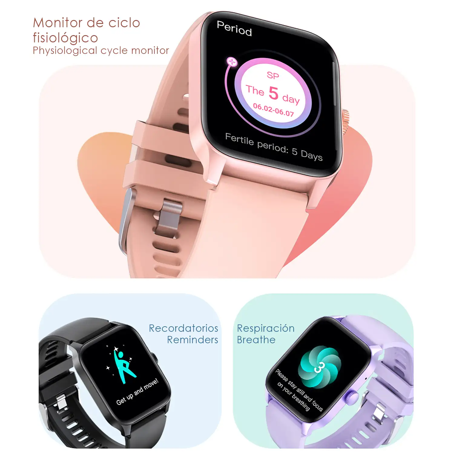 Smartwatch QS56. Llamadas Bluetooth, más de 100 modos deportivos. Medición de pasos, calorías y distancia.