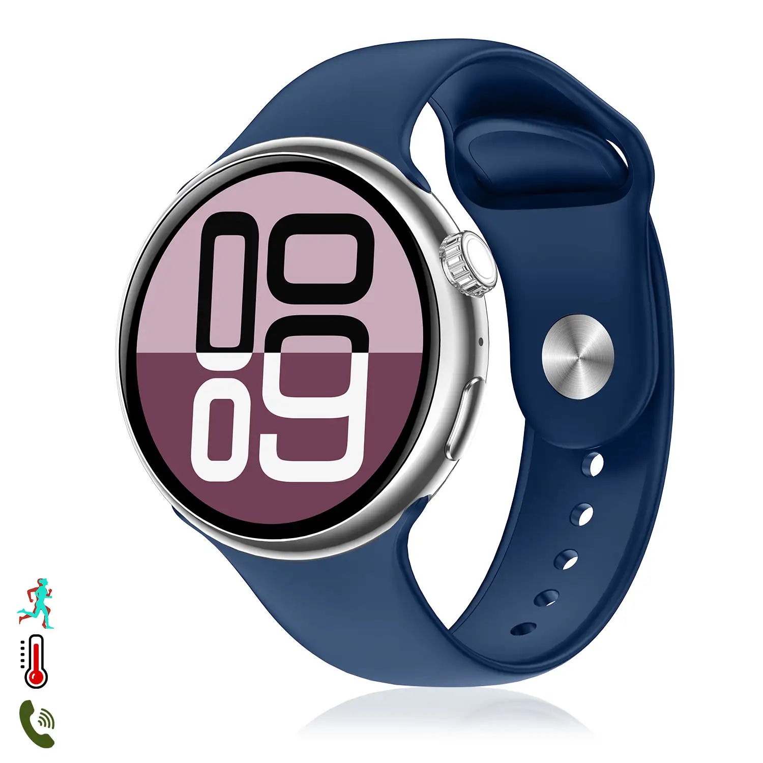 Smartwatch Z12 Pro con monitor de tensión cardiaco avanzado, O2, termómetro. Múltiples modos deportivos. Doble correa.