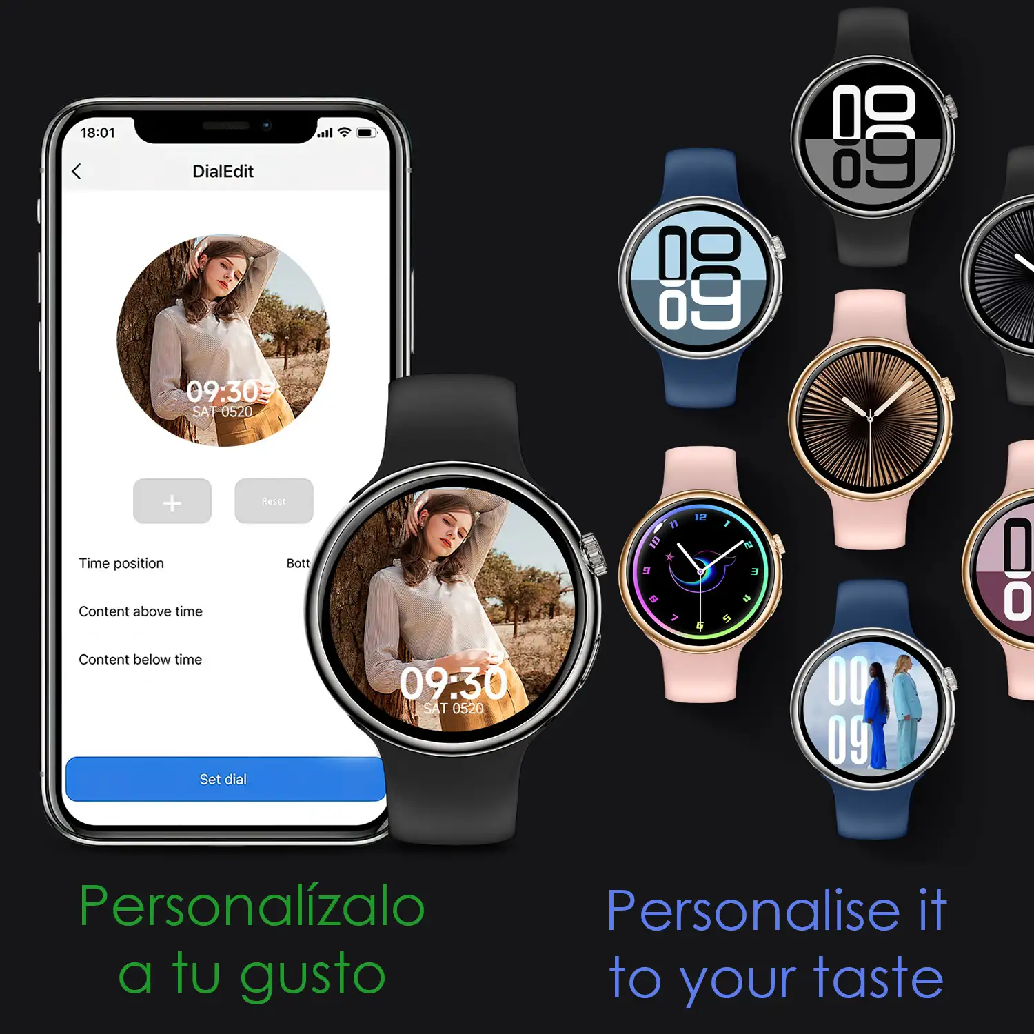 Smartwatch Z12 Pro con monitor de tensión cardiaco avanzado, O2, termómetro. Múltiples modos deportivos. Doble correa.