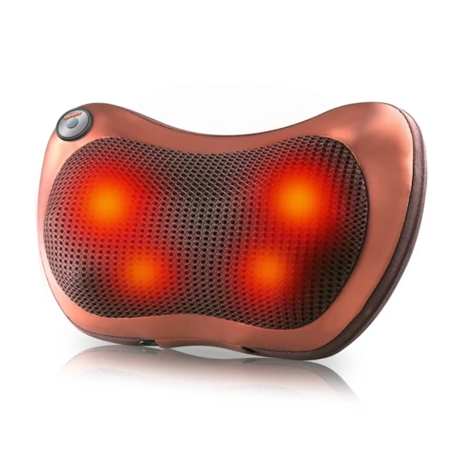 Almohada de masaje con 8 cabezales, masaje en ambas direcciones y calor infrarrojo.