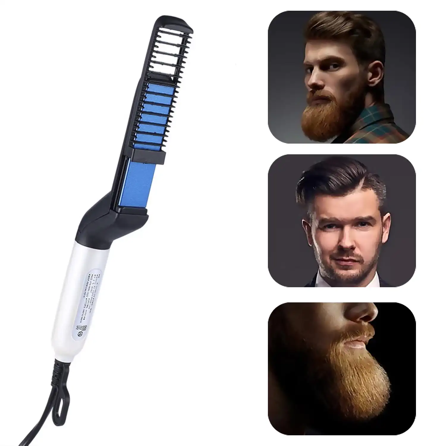 Plancha para barba y pelo. Con 120ºC de temperatura y revestimiento cerámico.