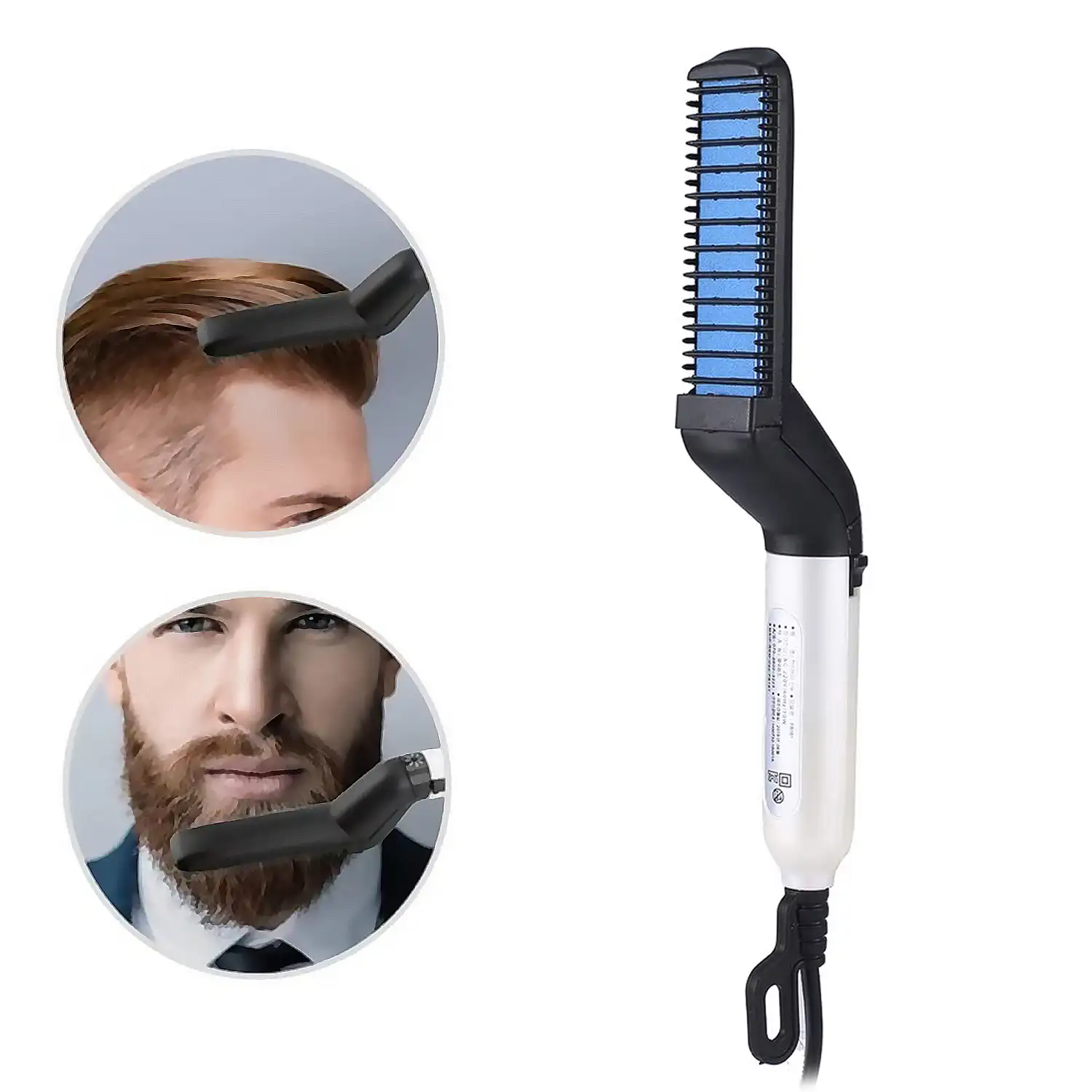 Plancha para barba y pelo. Con 120ºC de temperatura y revestimiento cerámico.