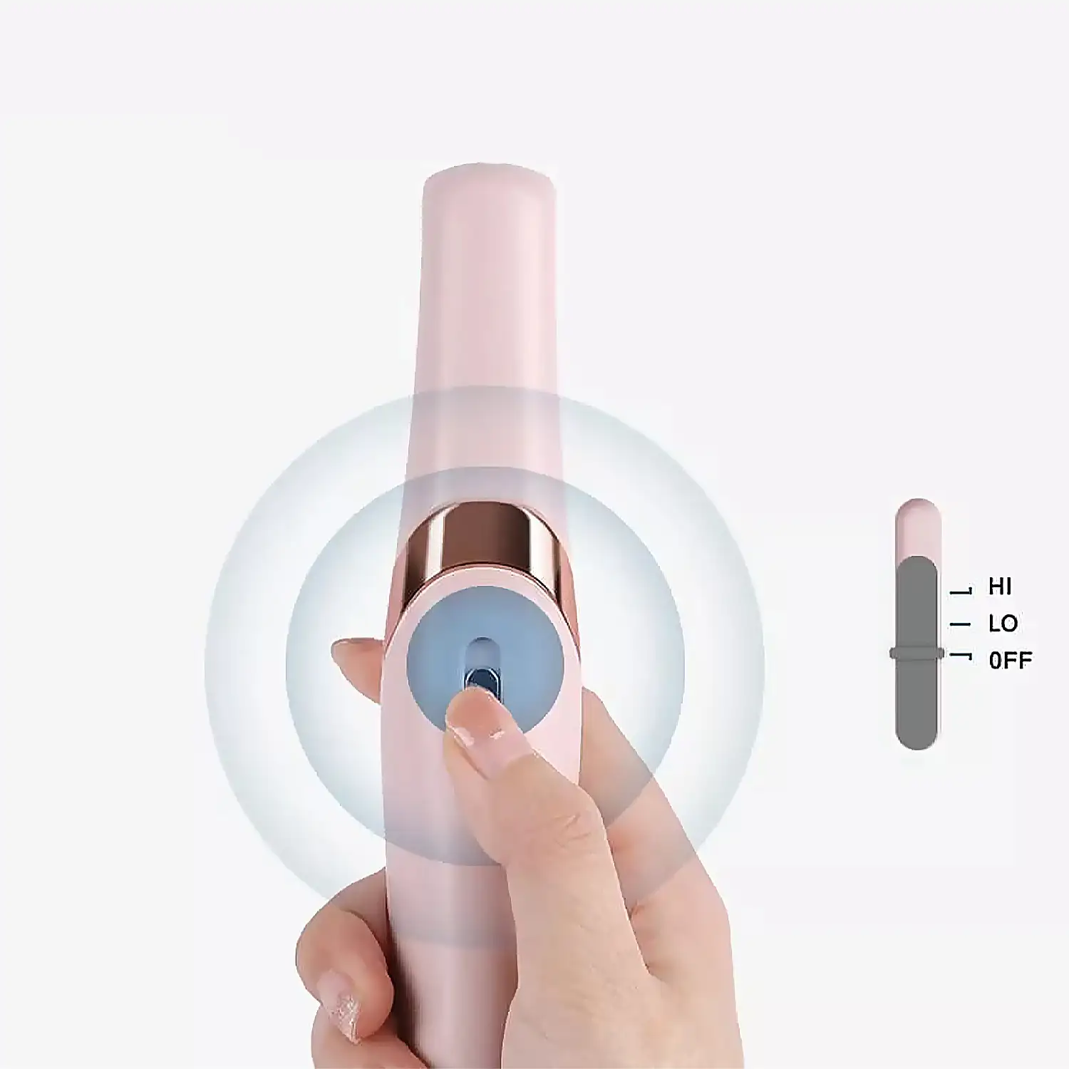 Lima eléctrica para los pies, recargable y con dos niveles de potencia.