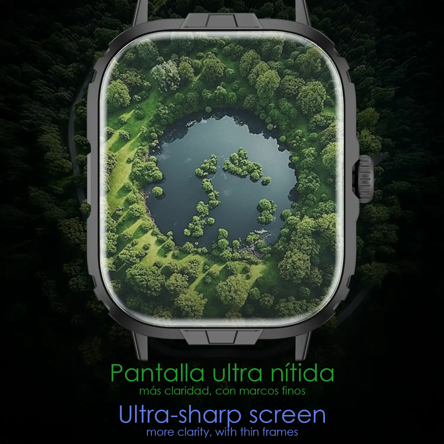 Smartwatch M106 con doble correa una de silicona y otra de nylon. Notificaciones de Apps, monitor de salud, modos deportivos.