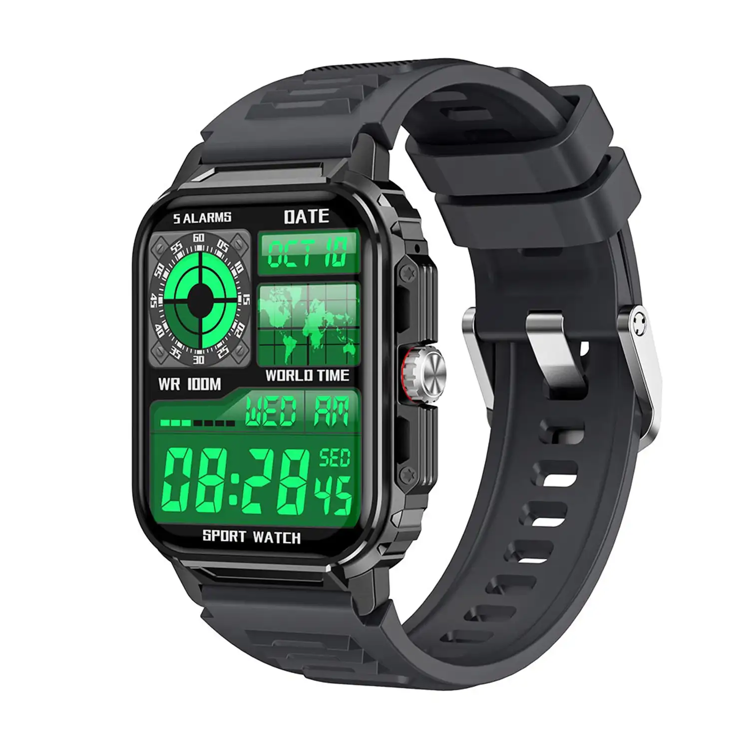 Smartwatch Y1 con monitor de salud avanzado, llamadas Bluetooth y más de 50 modos de deporte.