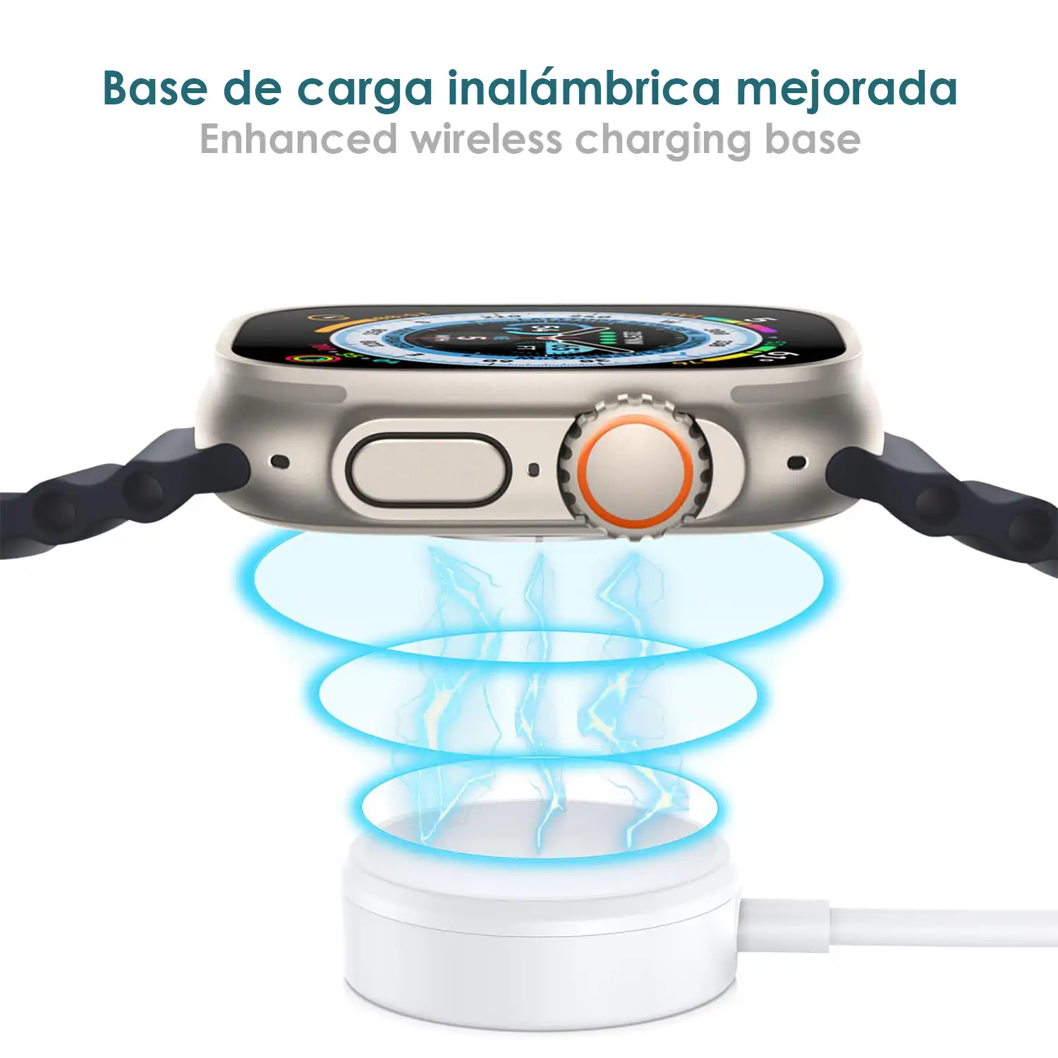 Smartwatch Z55 Ultra2 con llamadas Bluetooth, monitor de salud, modos deportivos, corona multifunción y botón de acceso rápido configurable.