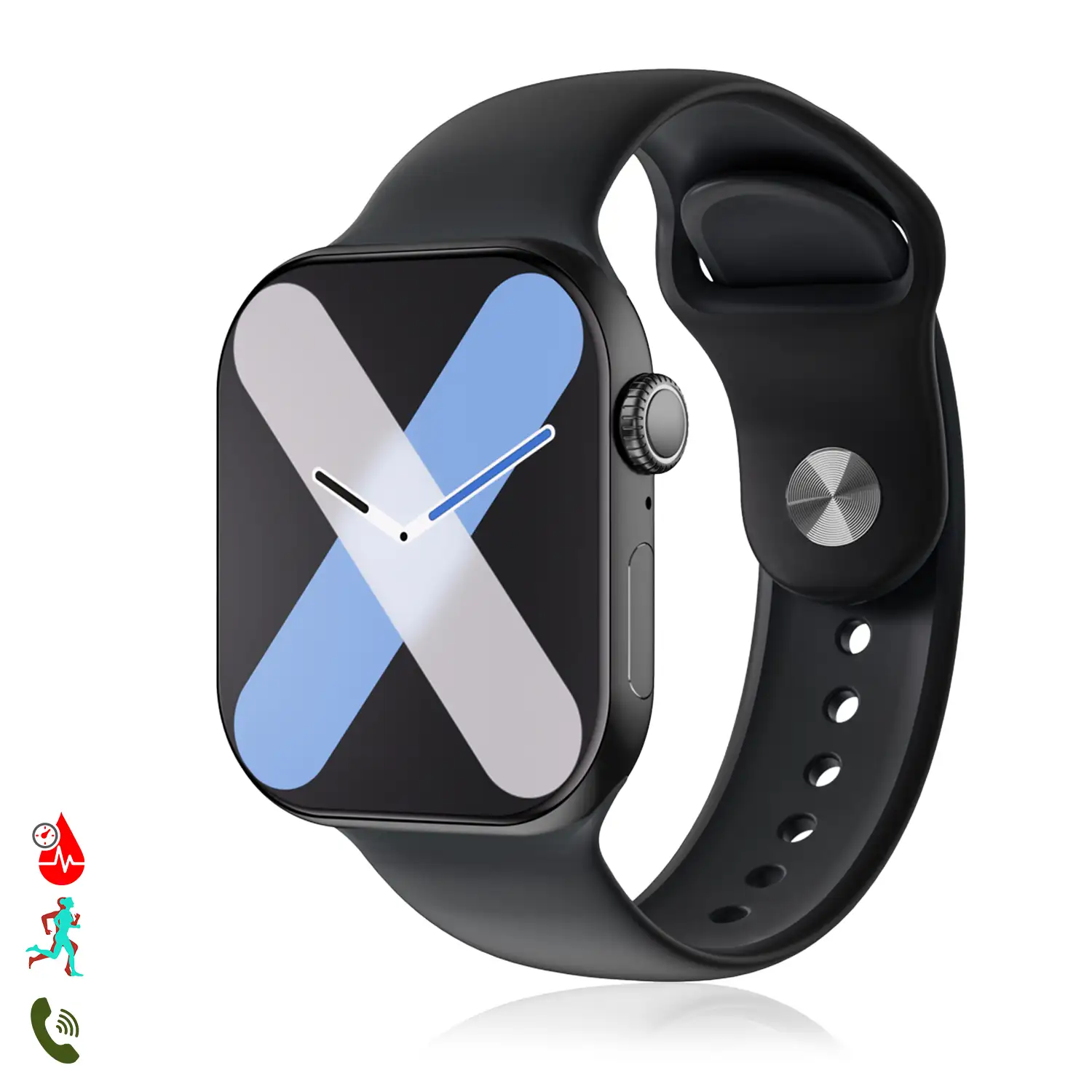 Smartwatch S10 con monitor cardiaco avanzado, ECG, azúcar en sangre, llamadas Bluetooth. Traductor por voz, ChatGPT y juegos de habilidad.