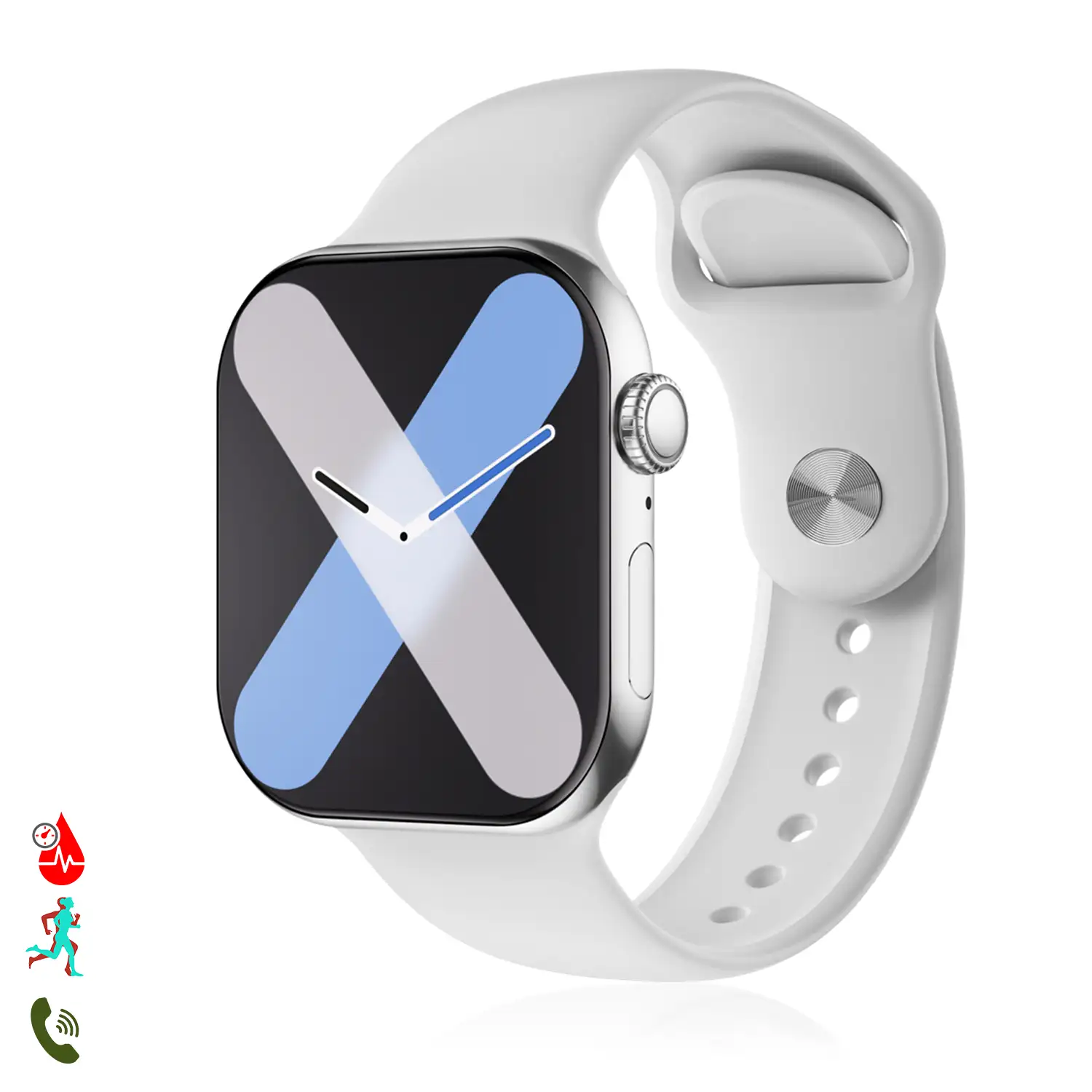 Smartwatch S10 con monitor cardiaco avanzado, ECG, azúcar en sangre, llamadas Bluetooth. Traductor por voz, ChatGPT y juegos de habilidad.