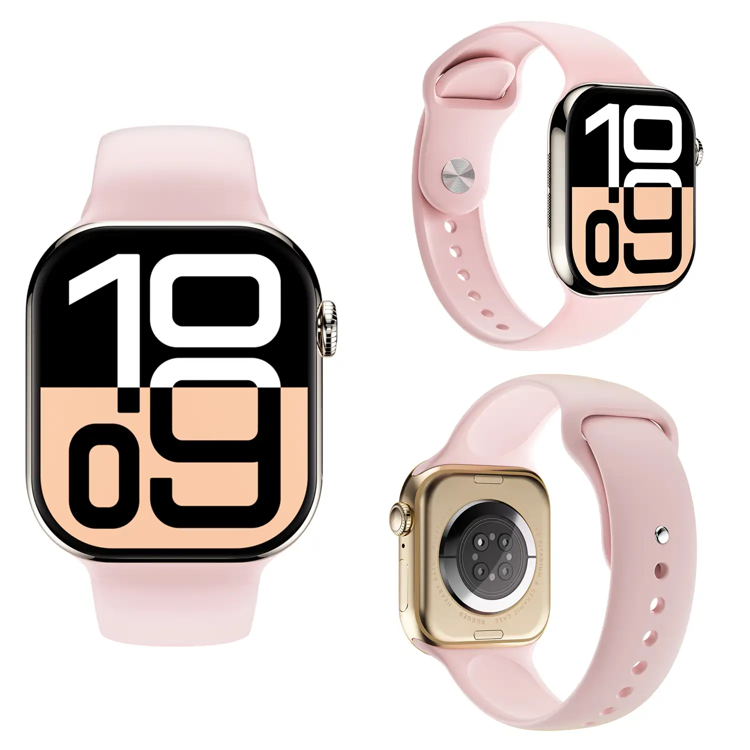 Smartwatch S10 con monitor cardiaco avanzado, ECG, azúcar en sangre, llamadas Bluetooth. Traductor por voz, ChatGPT y juegos de habilidad.