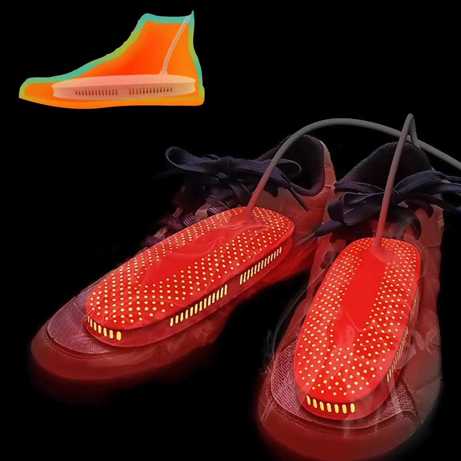 Secador inteligente de zapatos y calcetines. 20W de potencia.