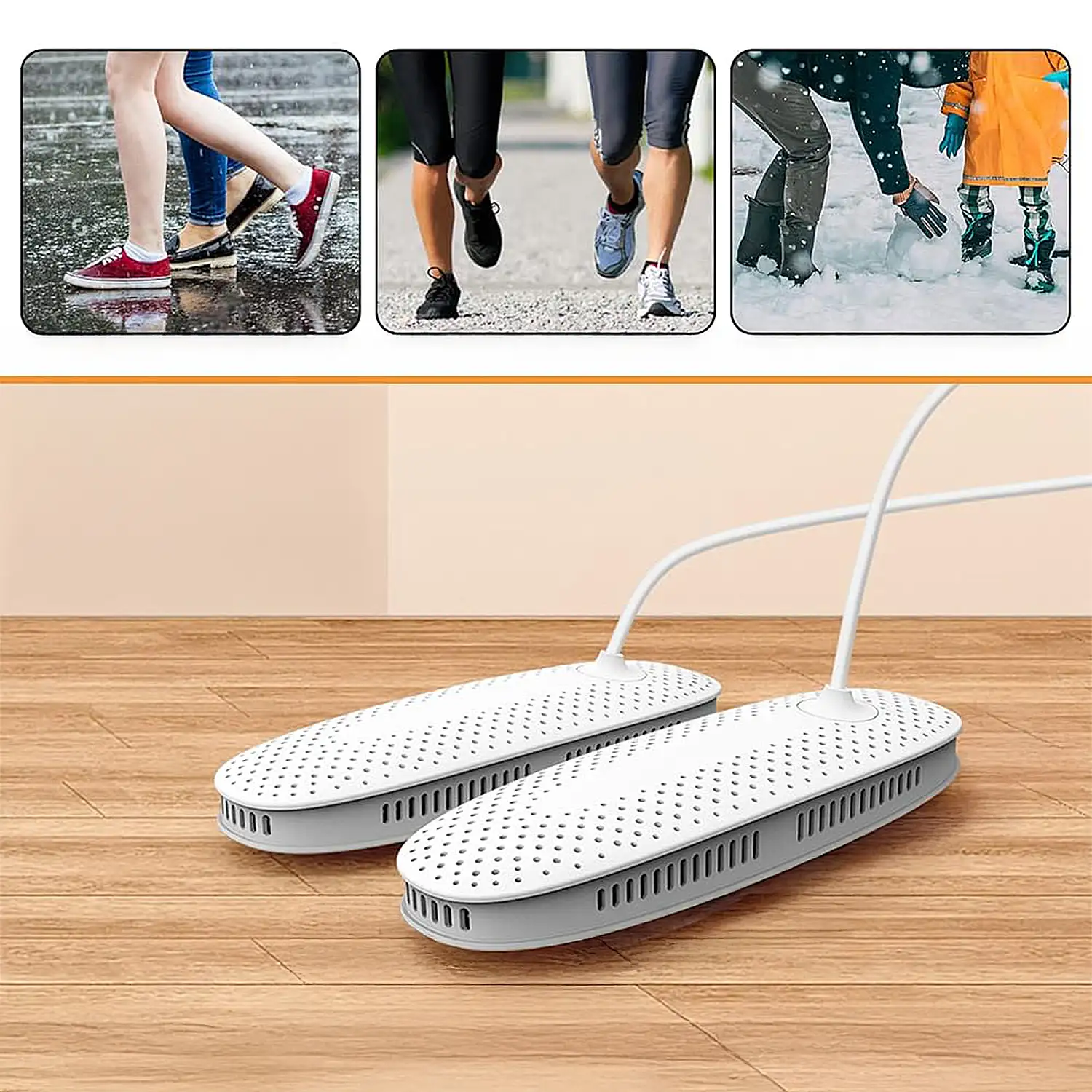 Secador inteligente de zapatos y calcetines. 20W de potencia.