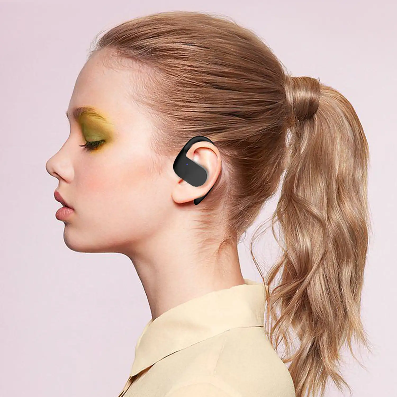 Auriculares supraaurales TWS S8 Bluetooth 5.3. Control táctil. Diseño sin introducir dentro del oído, con gancho para oreja.